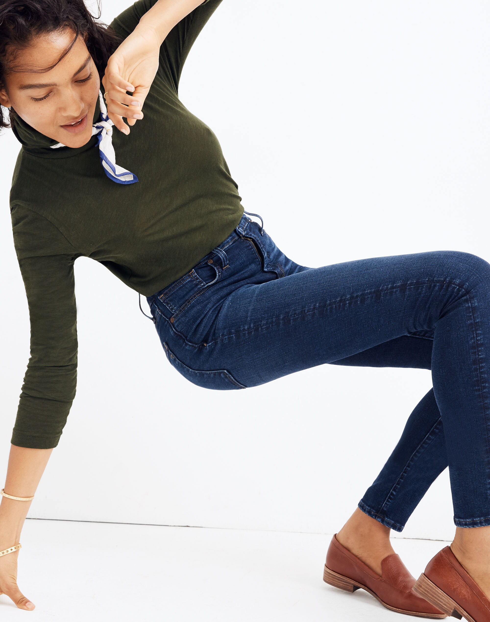 Curvy High-Rise Skinny Jeans in Tarren Wash: THERMOLITE&reg; Edition