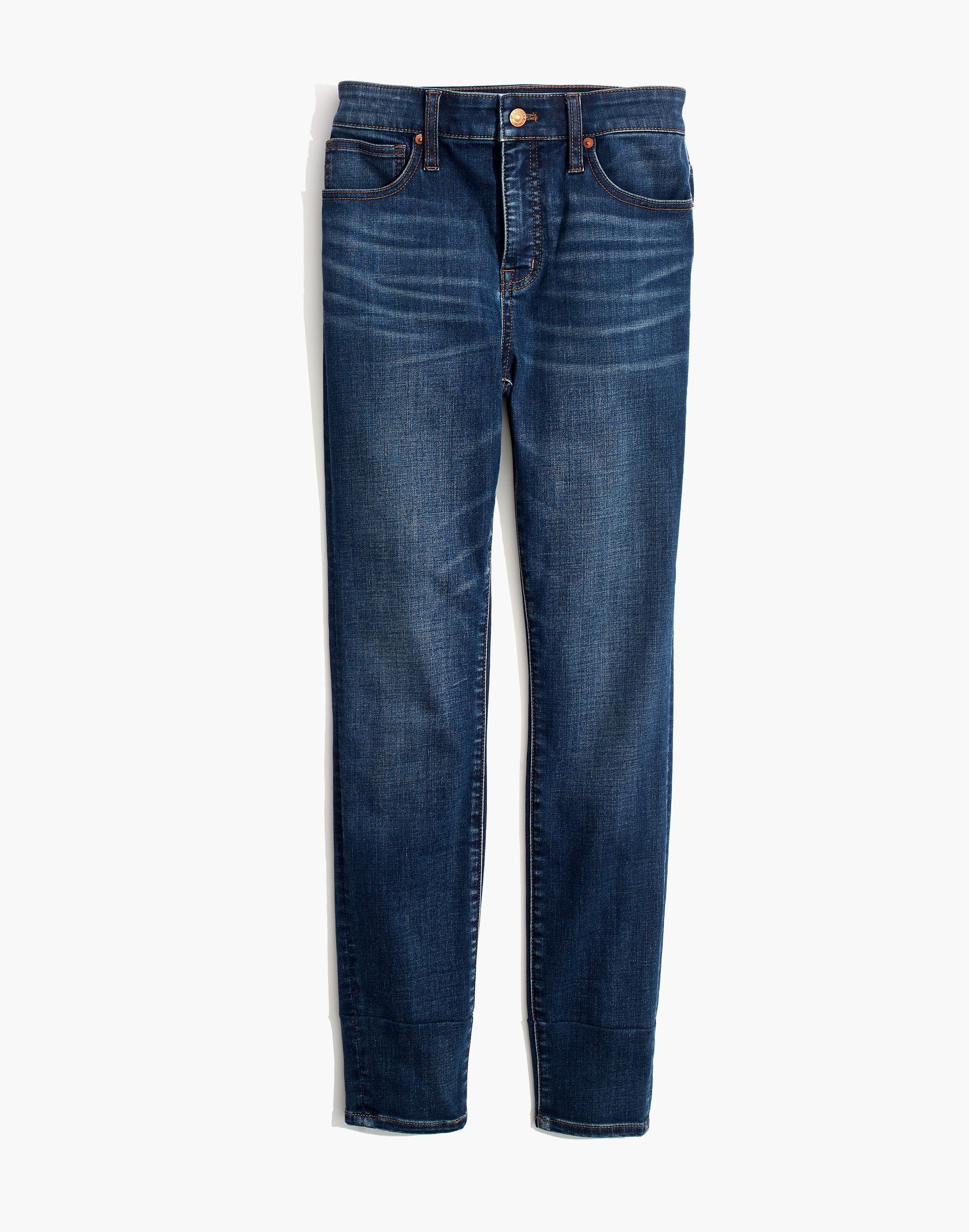 Petite Curvy High-Rise Skinny Jeans in Tarren Wash: THERMOLITE&reg; Edition