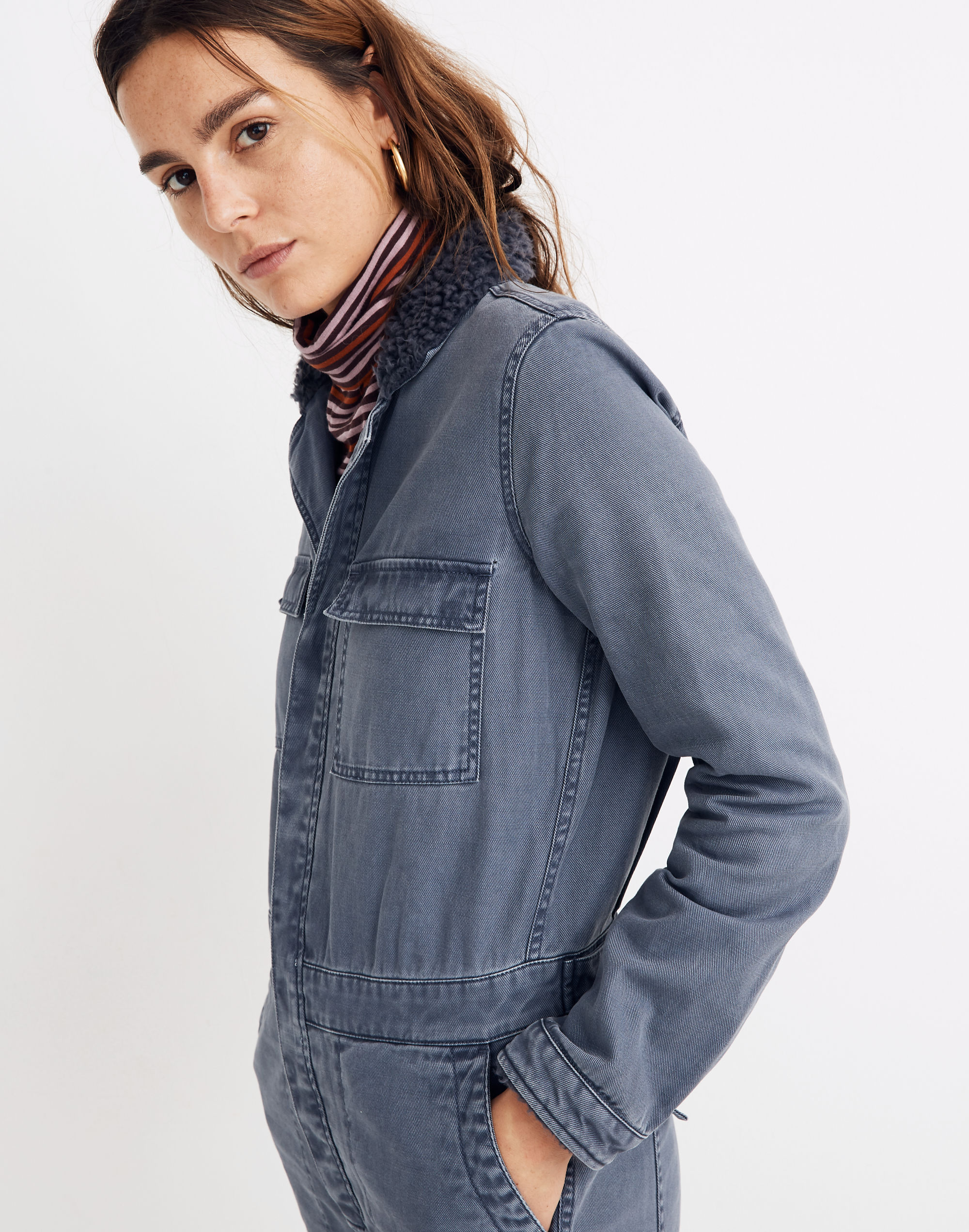 Sherpa Coverall Jumpsuit