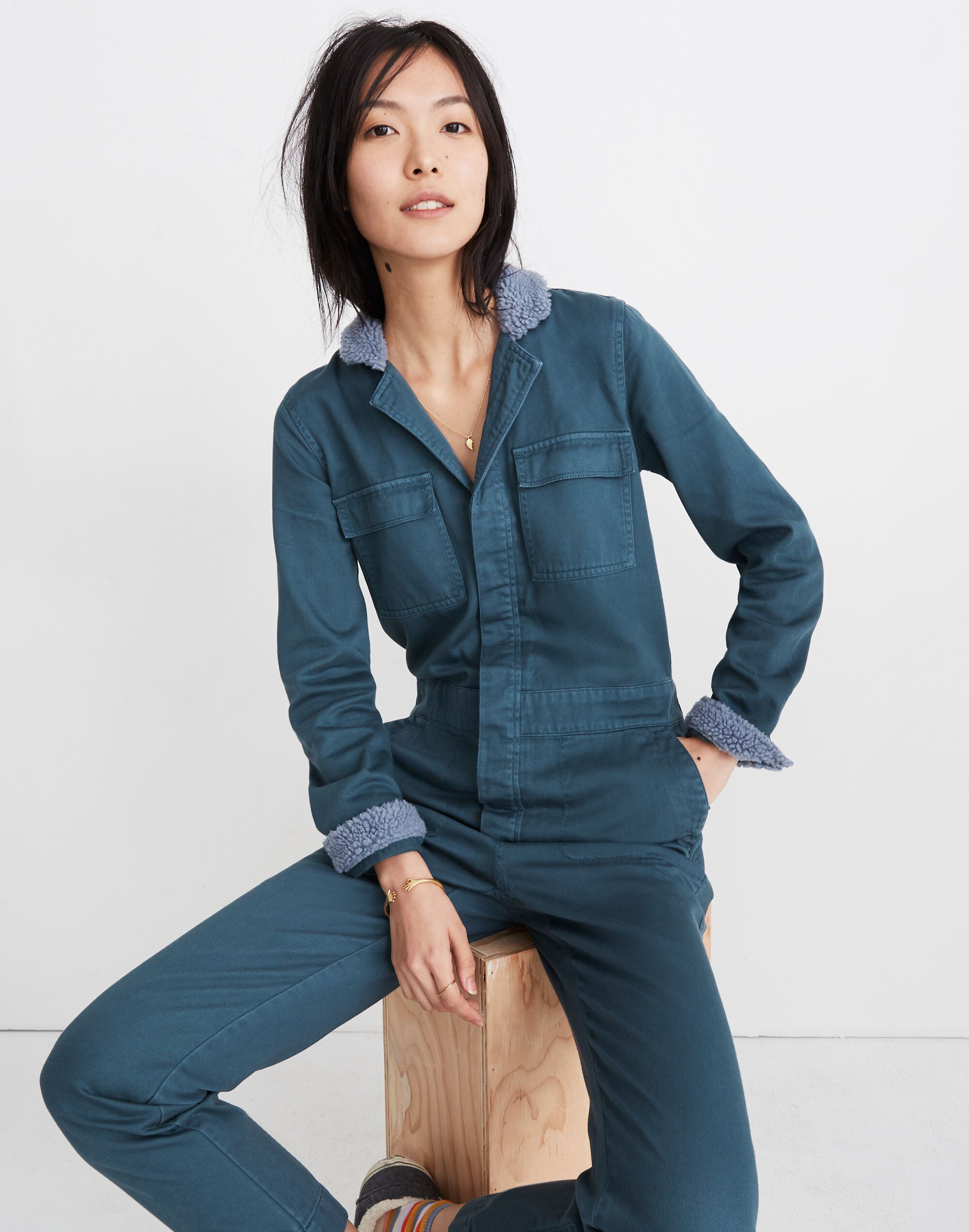 Sherpa Coverall Jumpsuit