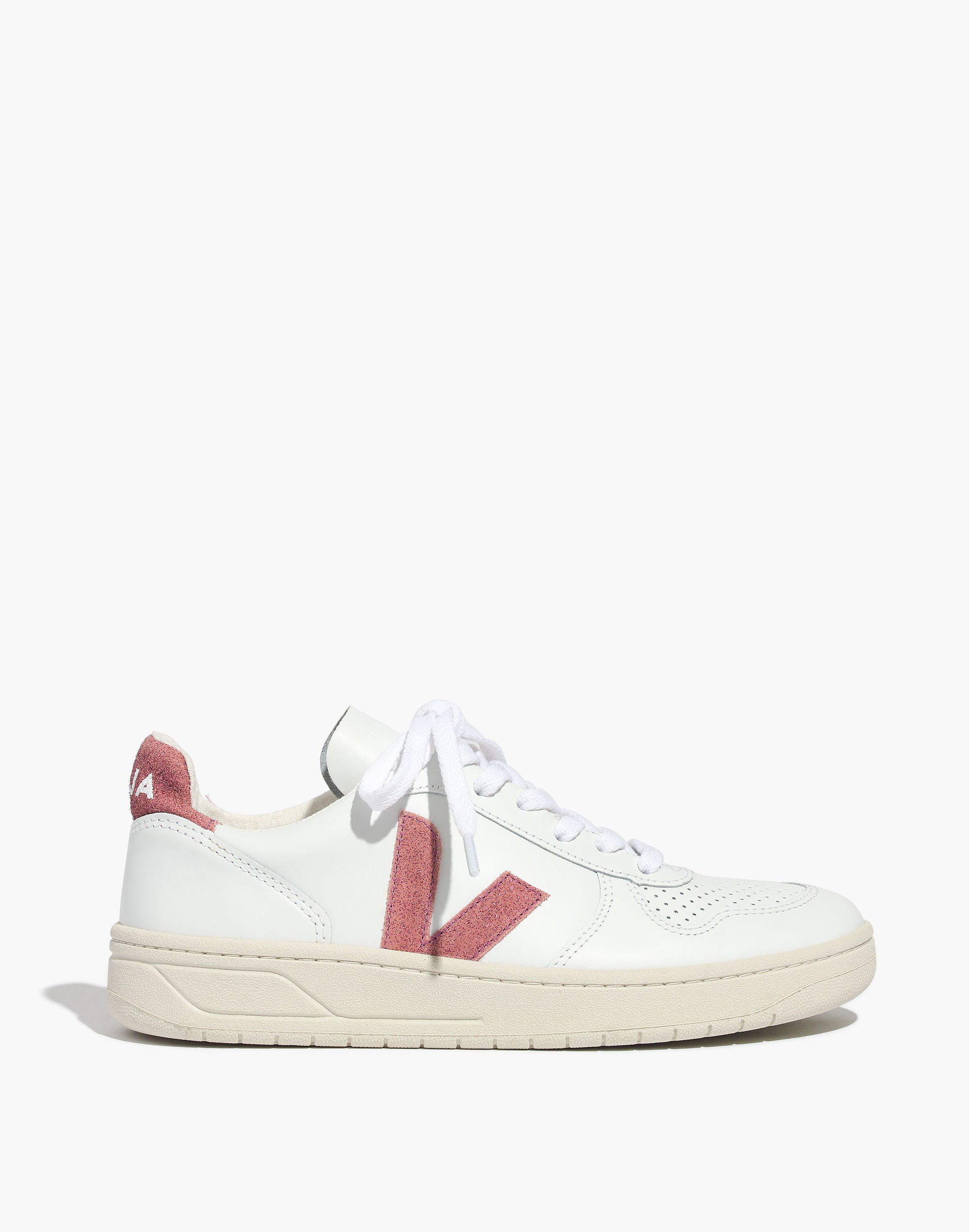 Madewell x Veja&trade; V-10 Sneakers in Pink Glitter