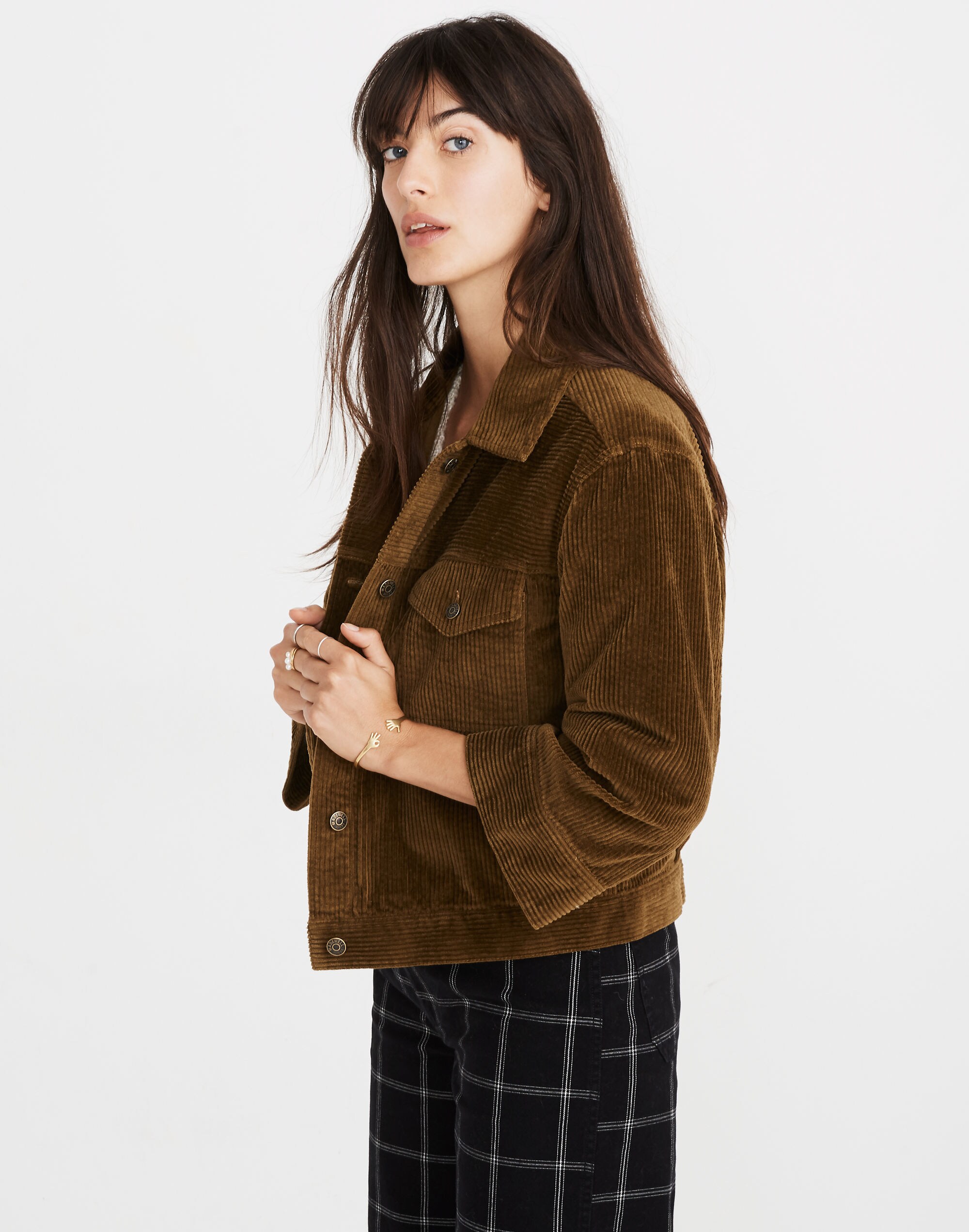 Corduroy Wide-Sleeve Jacket