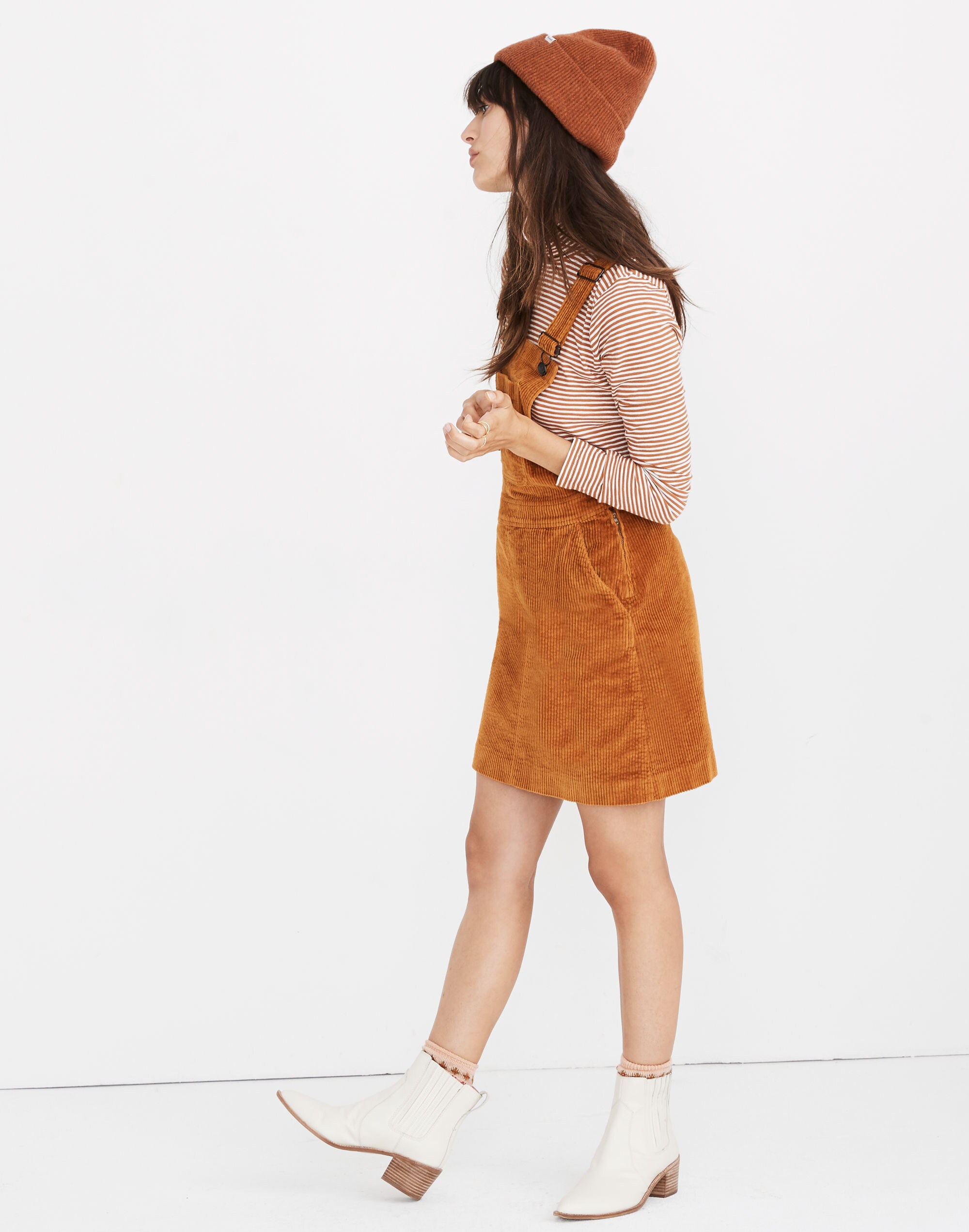 Corduroy Overall Dress