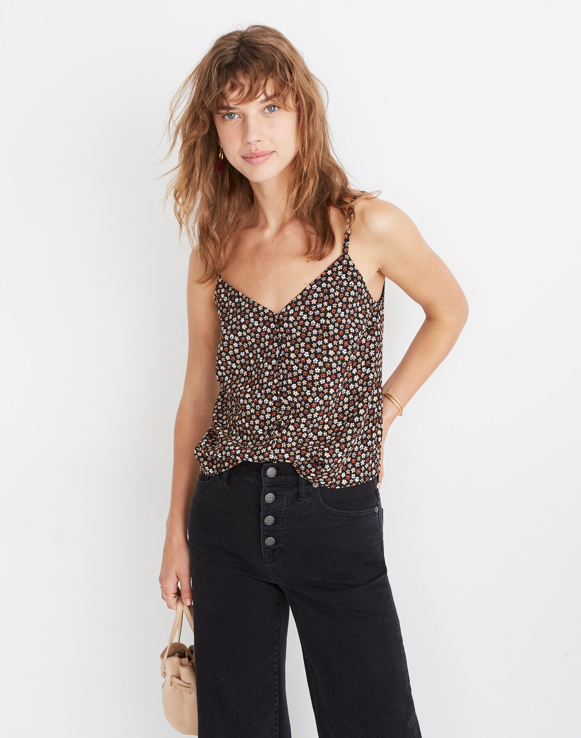 Button-Down Cami in Petite Blooms