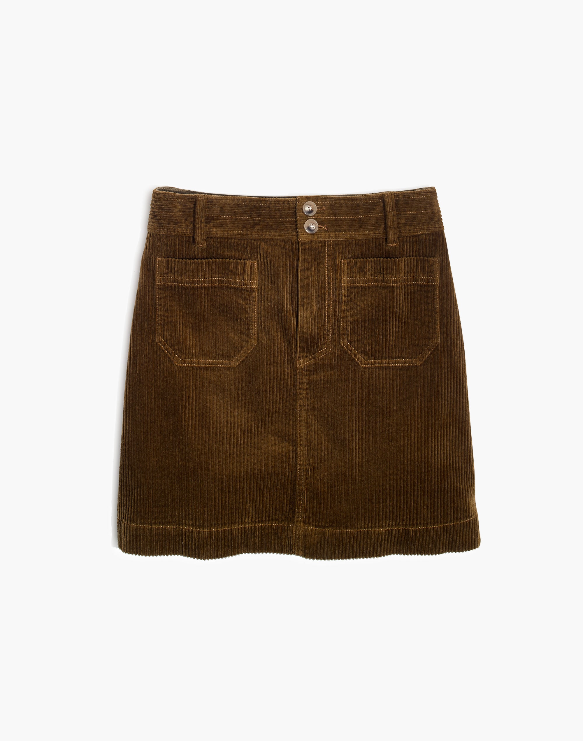 Corduroy A-Line Mini Skirt