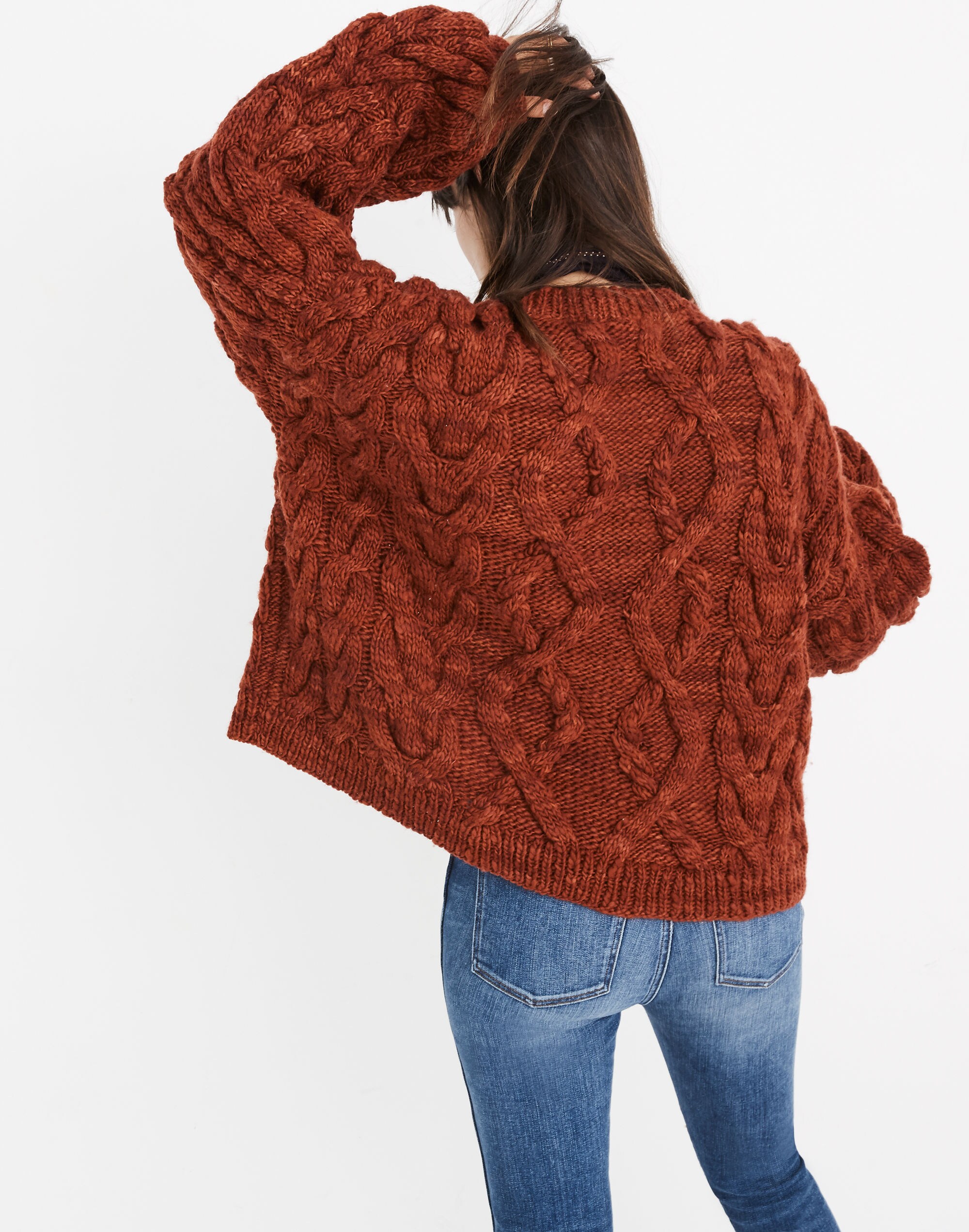 Madewell x Manos del Uruguay&trade; Cableknit Pullover
