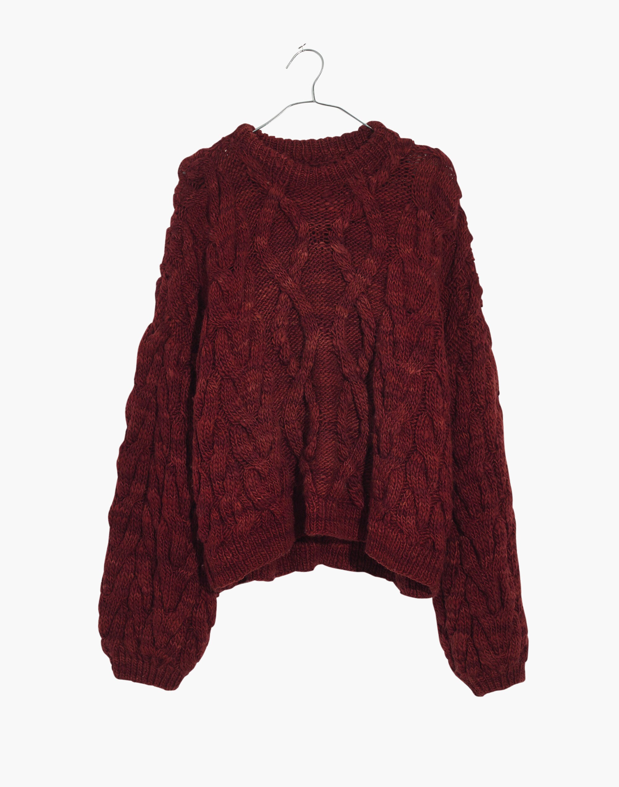 Madewell x Manos del Uruguay&trade; Cableknit Pullover