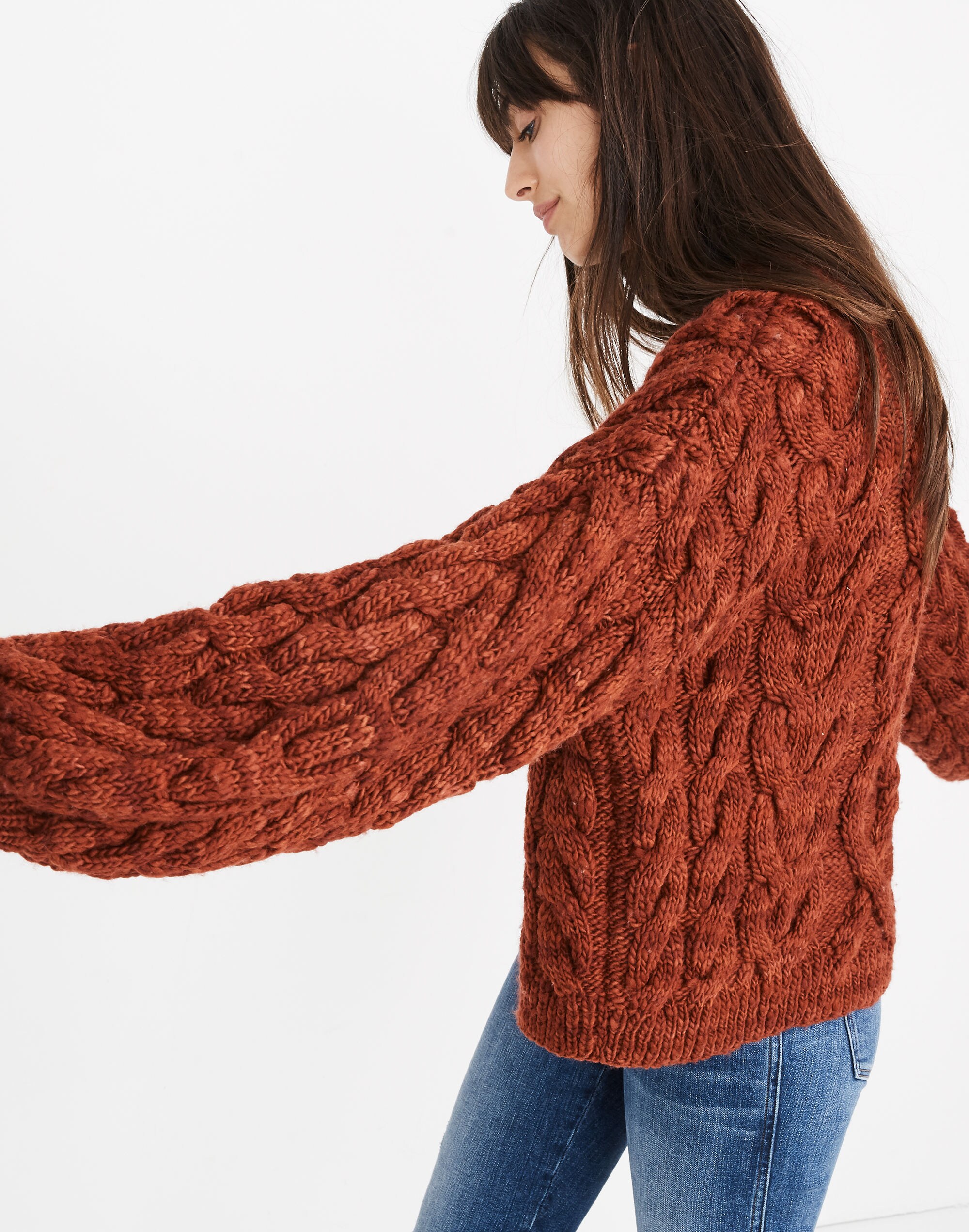 Madewell x Manos del Uruguay&trade; Cableknit Pullover