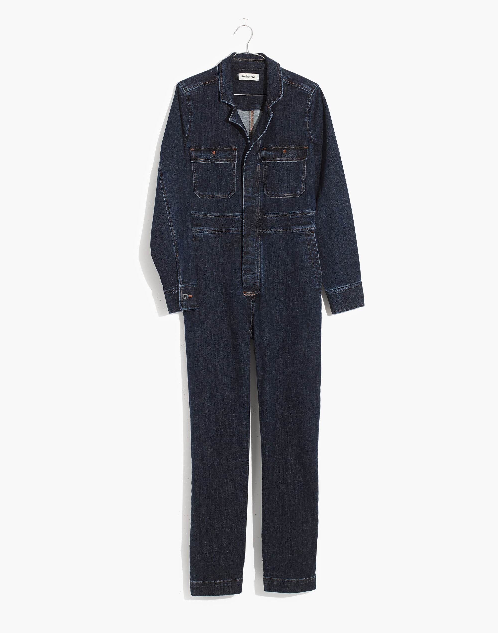 Denim Slim Coverall Jumpsuit