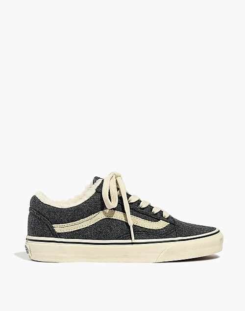 celebracion ángulo vecino Madewell x Vans® Unisex Old Skool Lace-Up Sneakers in Flannel and Sherpa