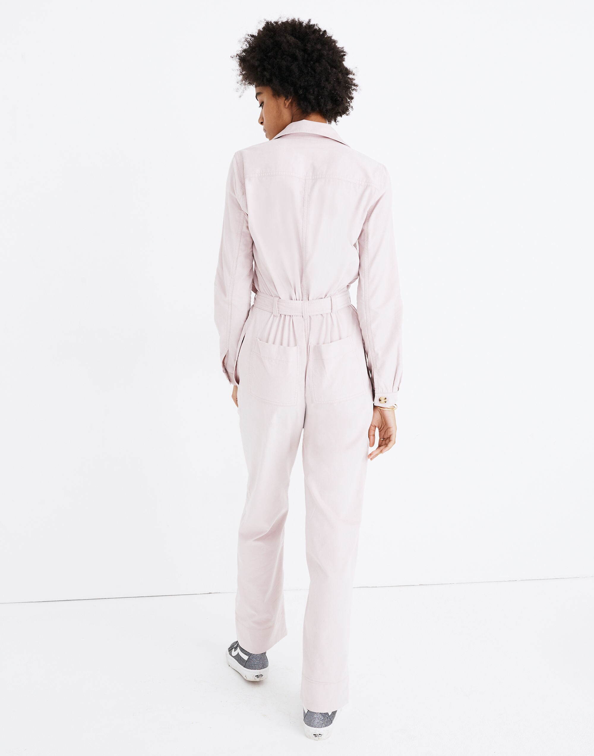 Corduroy Belted Jumpsuit