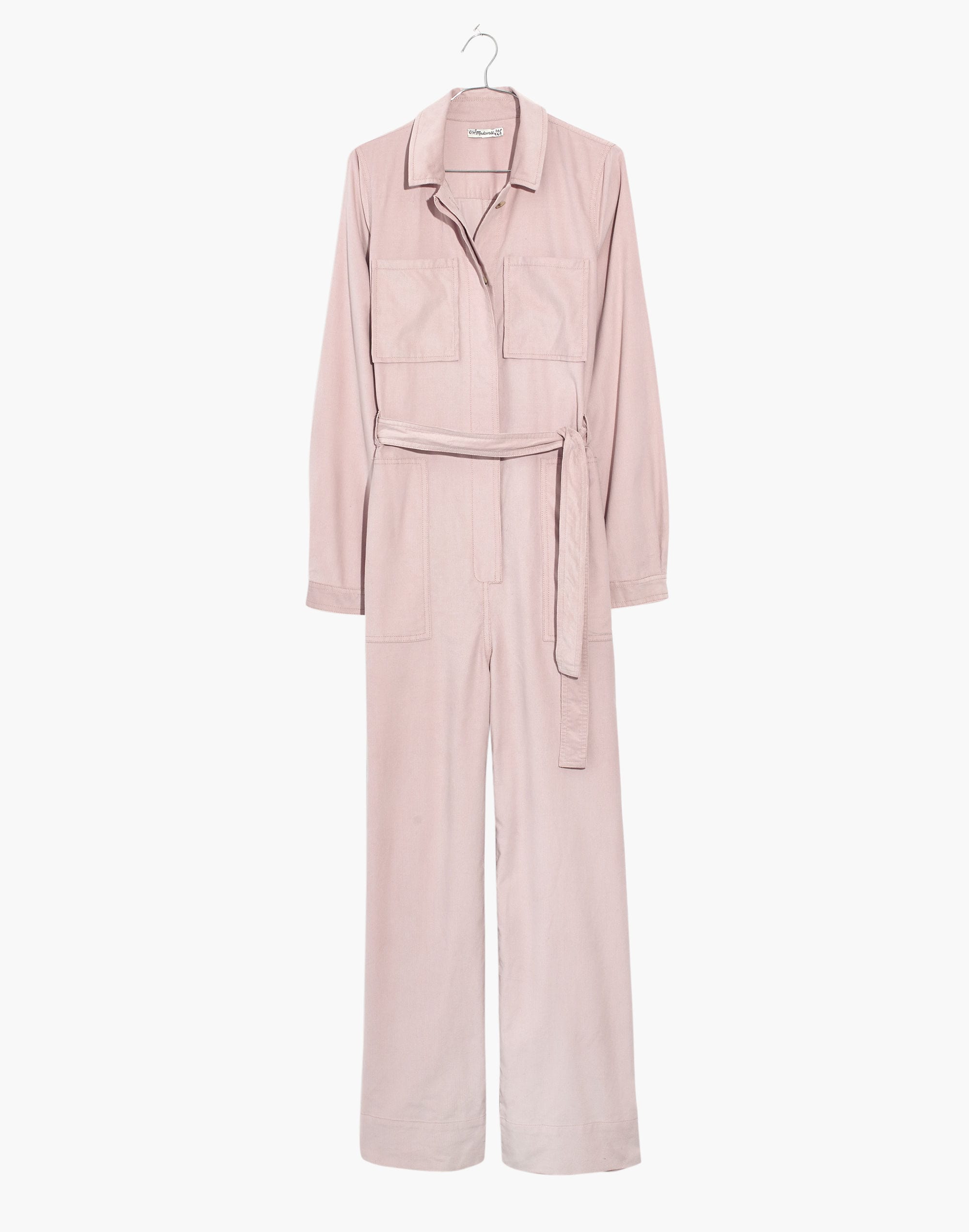 Corduroy Belted Jumpsuit