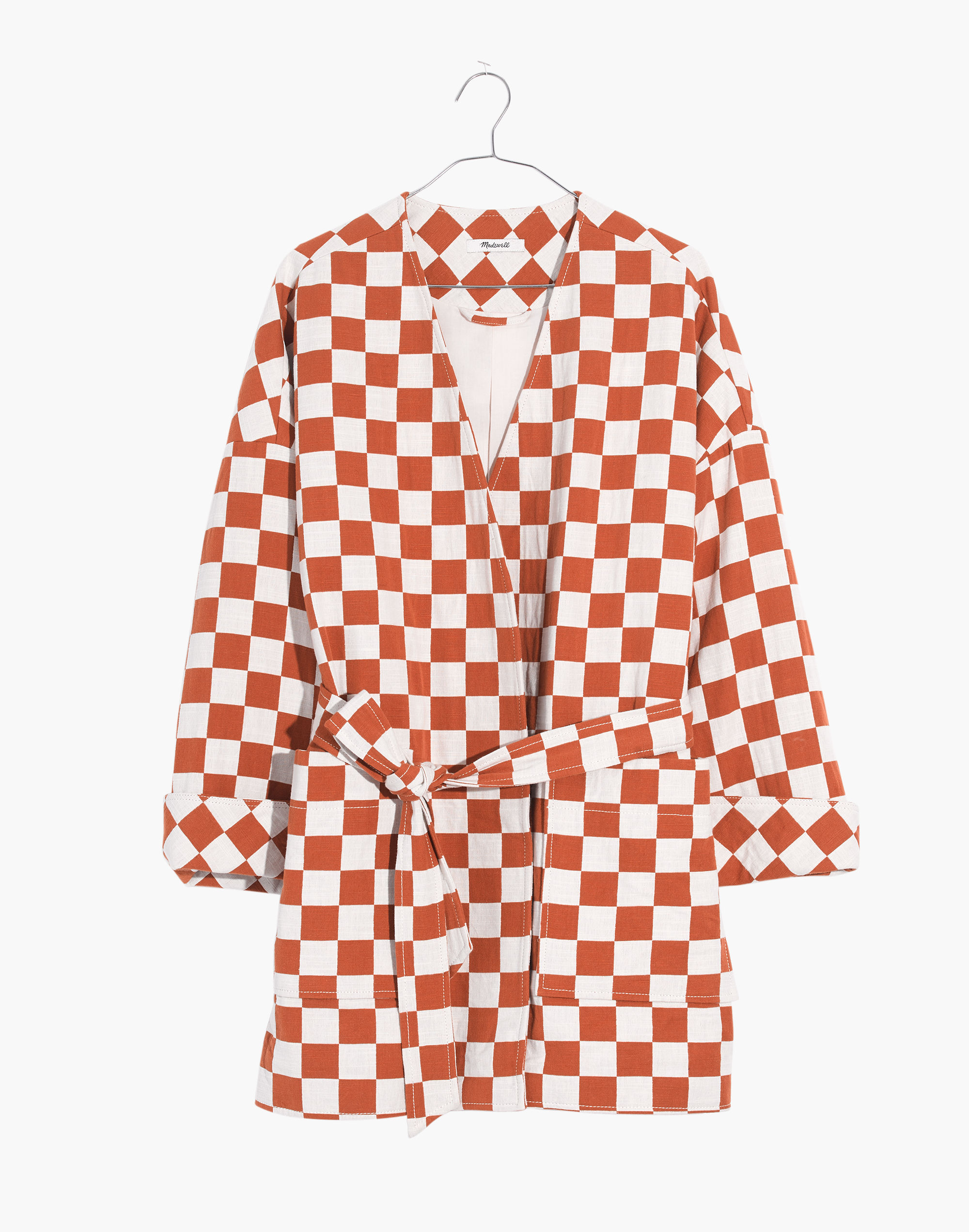 Checkerboard Wrap Jacket