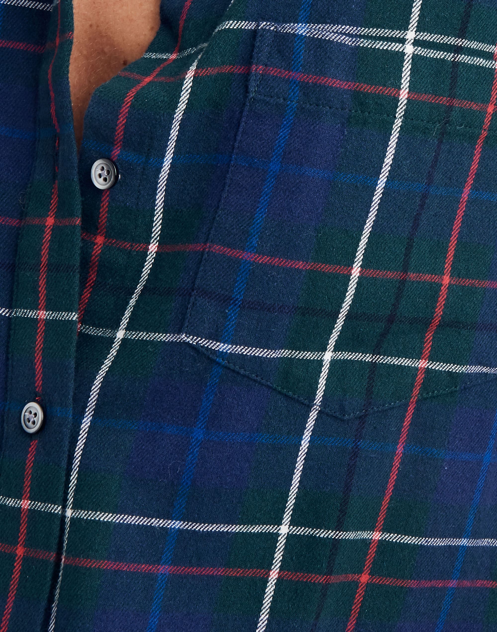 Flannel Oversized Ex-Boyfriend Shirt in Dark Plaid