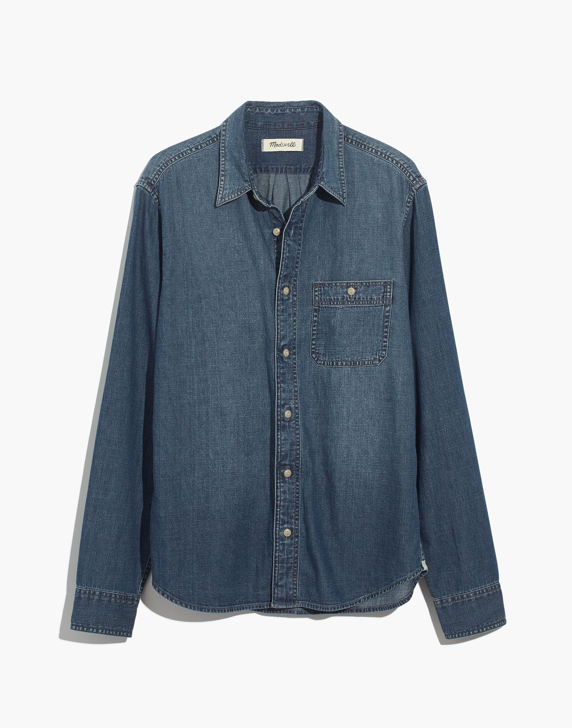Denim Button-Down Shirt in Newhall Wash