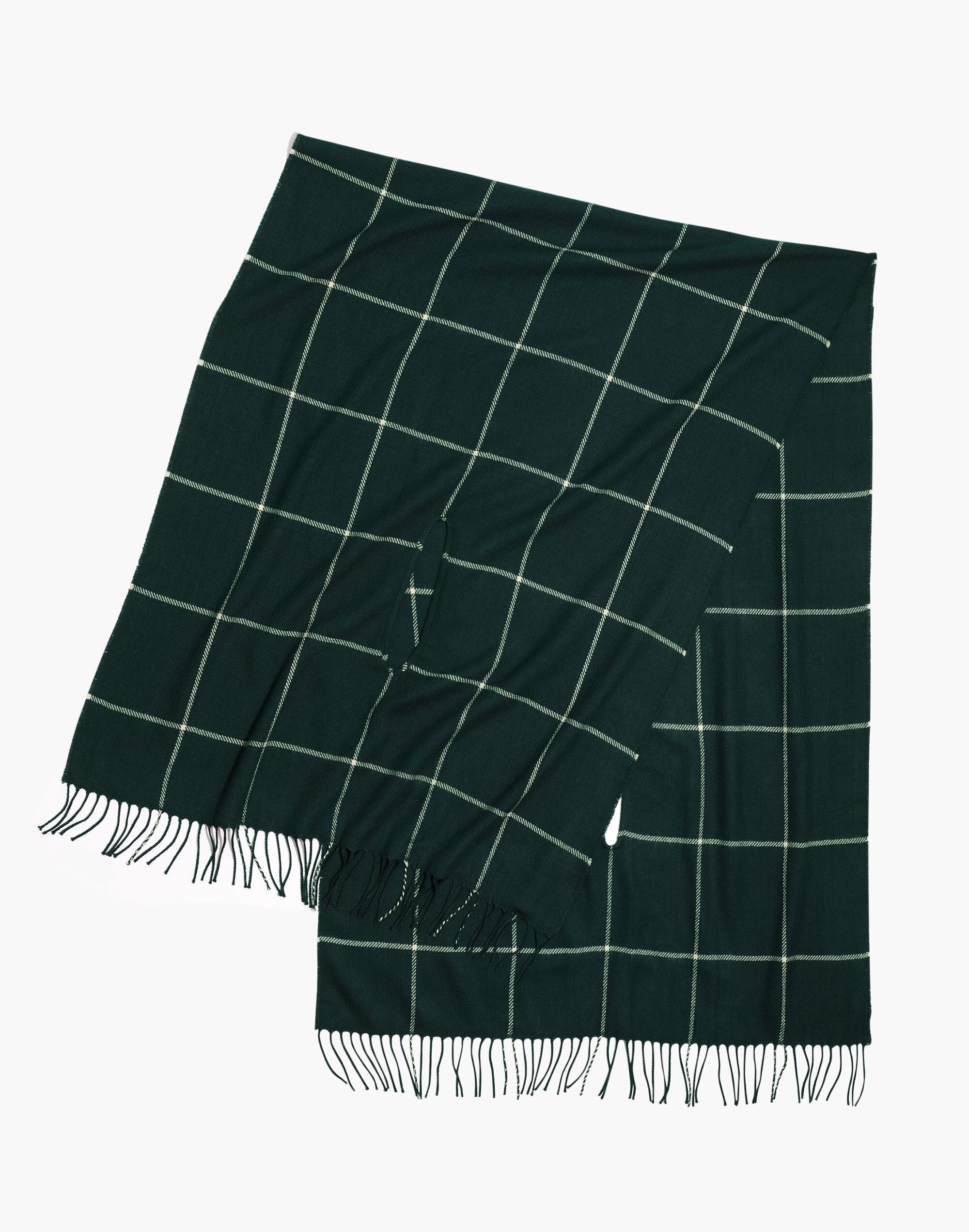 Windowpane Cape Scarf