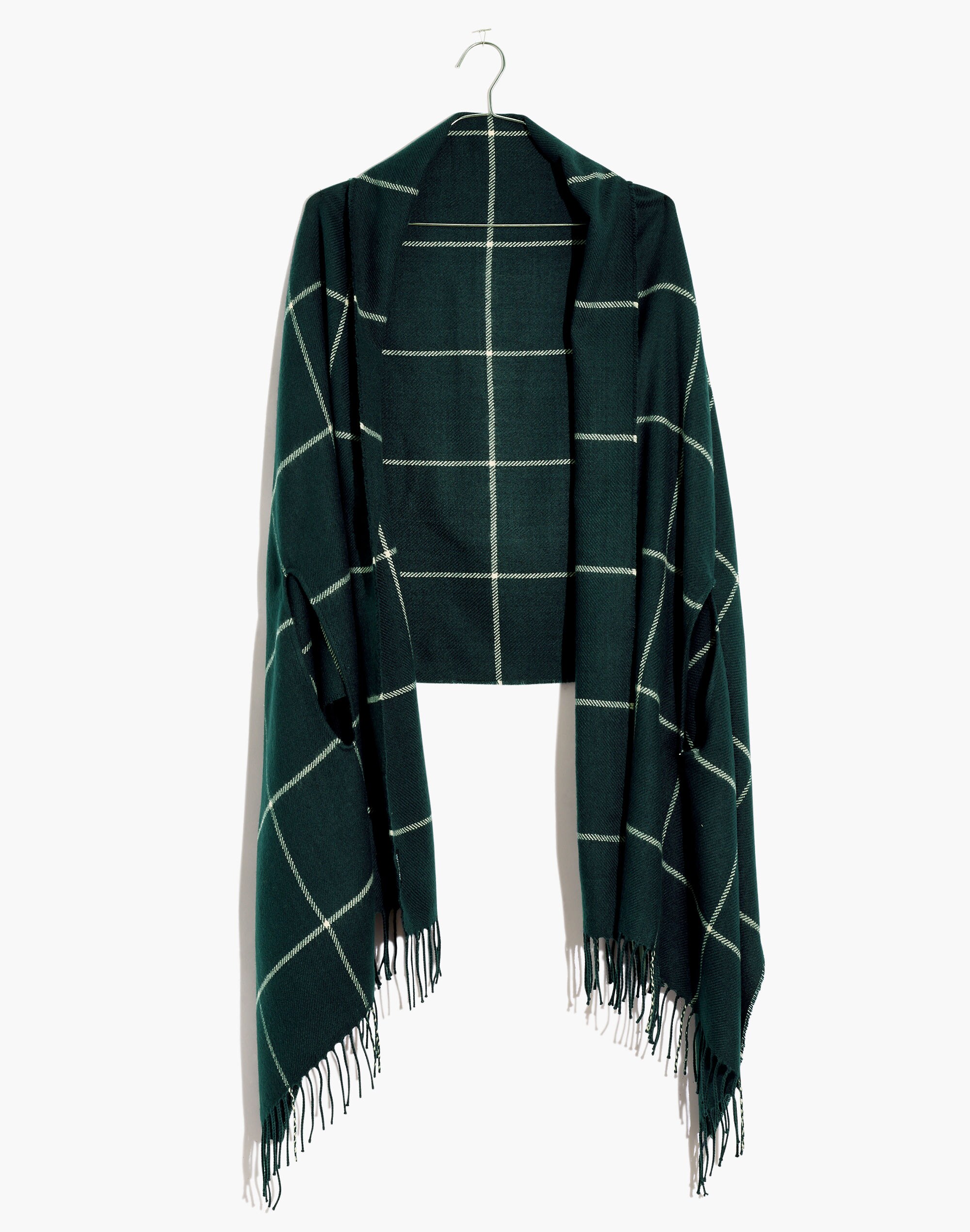 Windowpane Cape Scarf