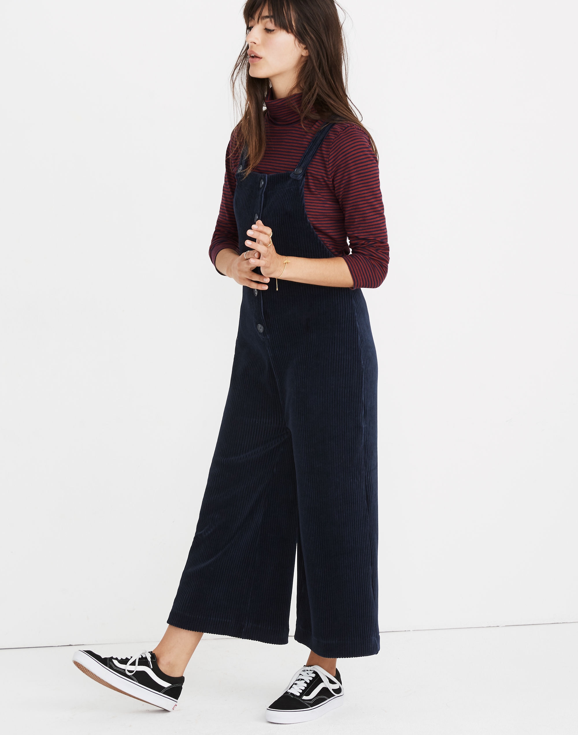 Texture &amp; Thread Velour Corduroy Overalls