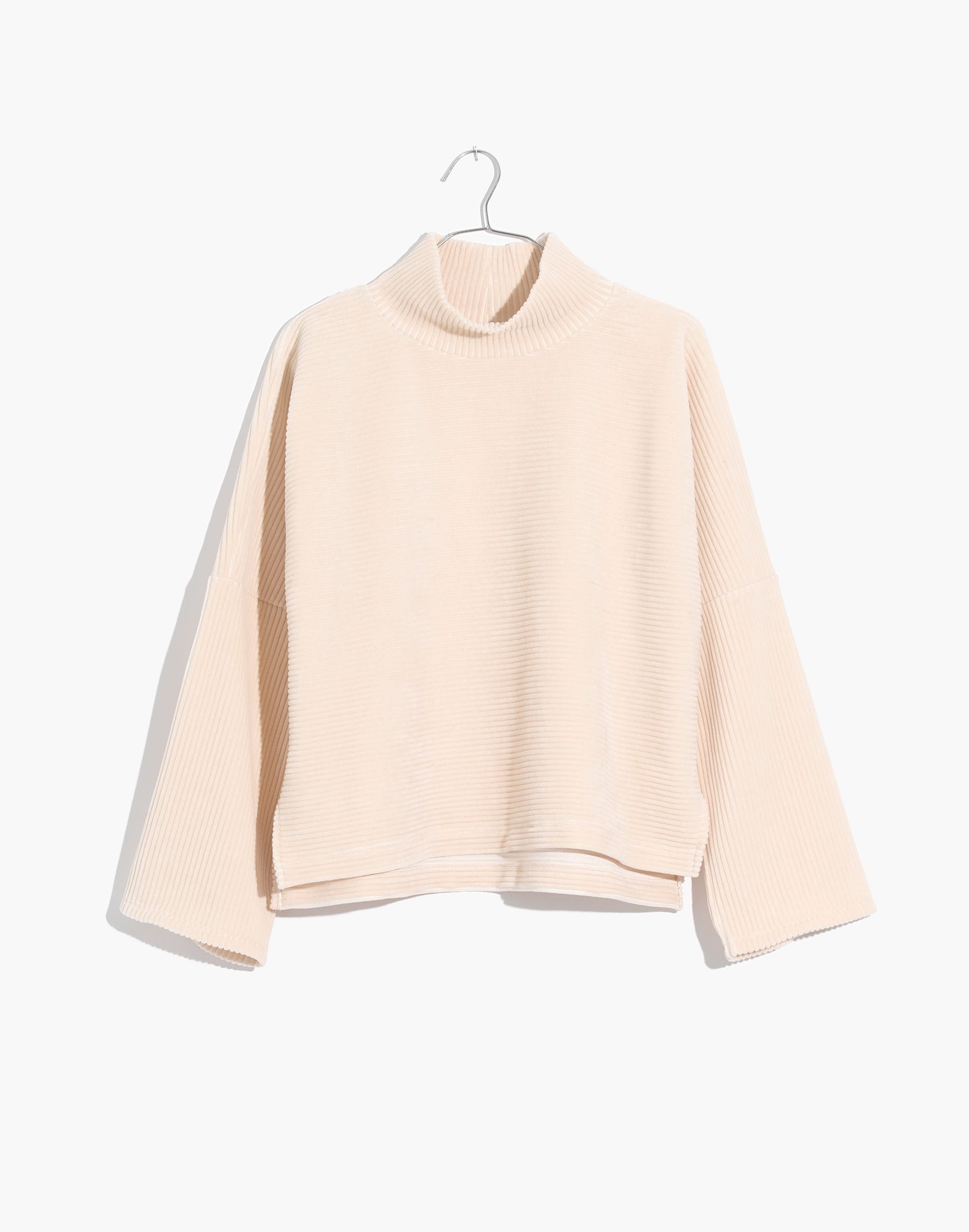 Texture &amp; Thread Velour Corduroy Mockneck Top