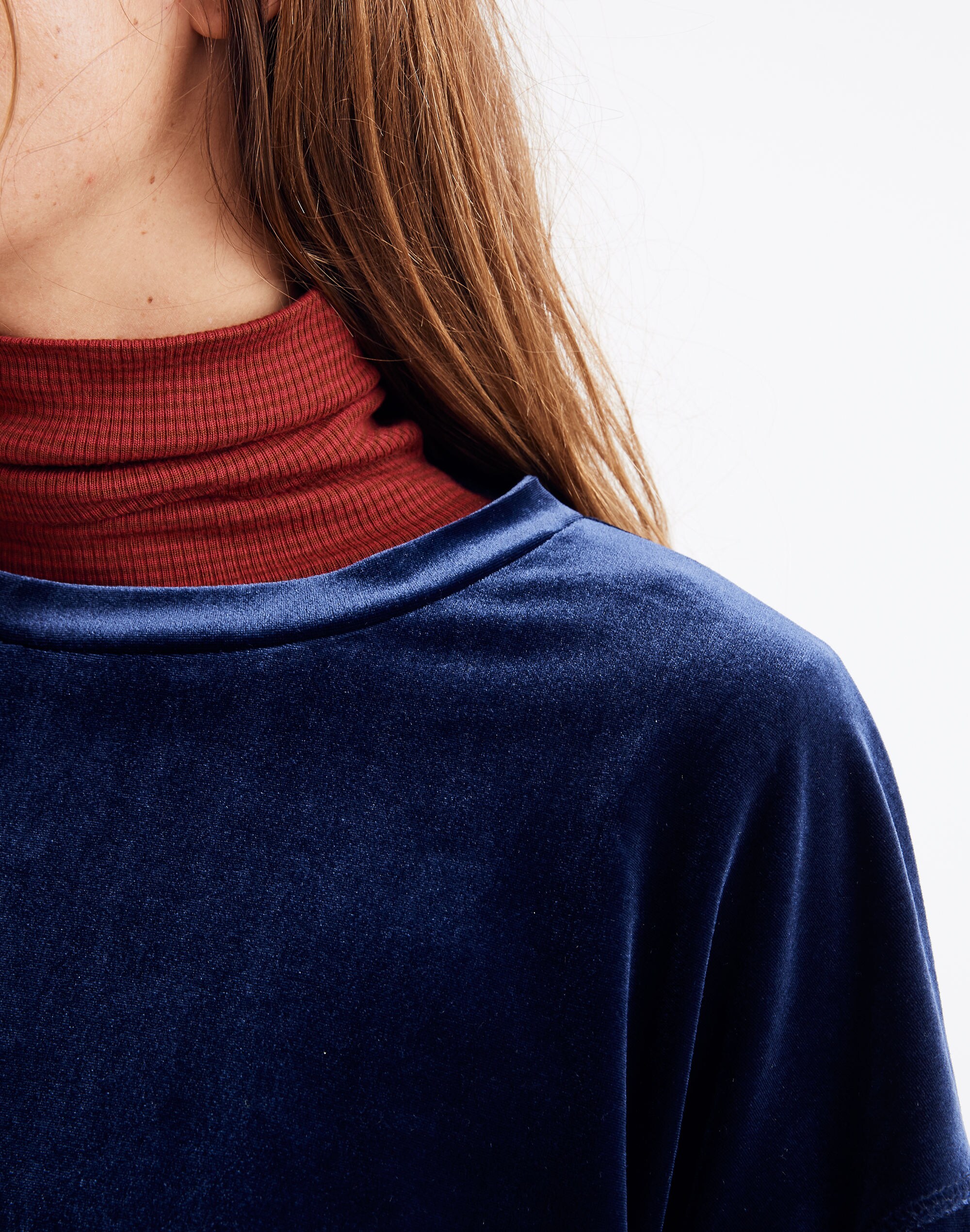 Ruched Cropped Balloon-Sleeve Sweatshirt main image 1