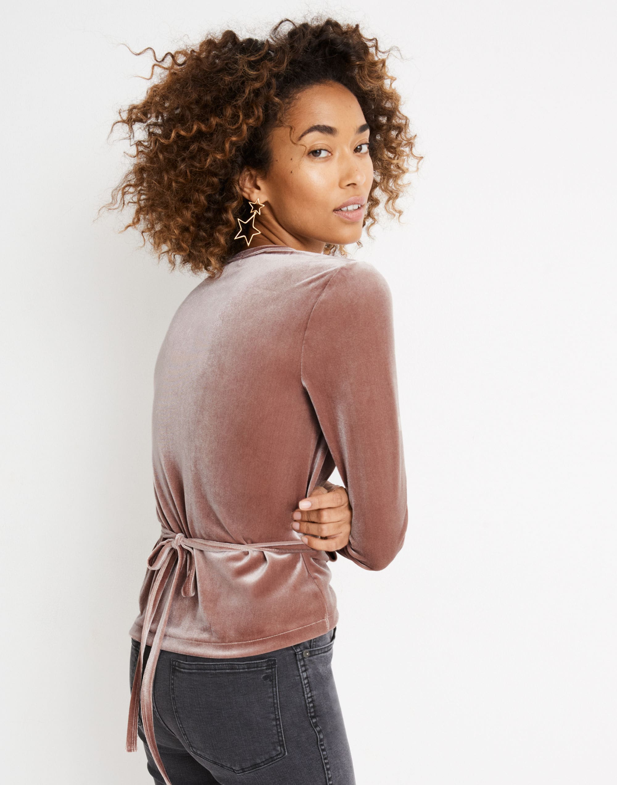 Velvet Ballet Wrap Top