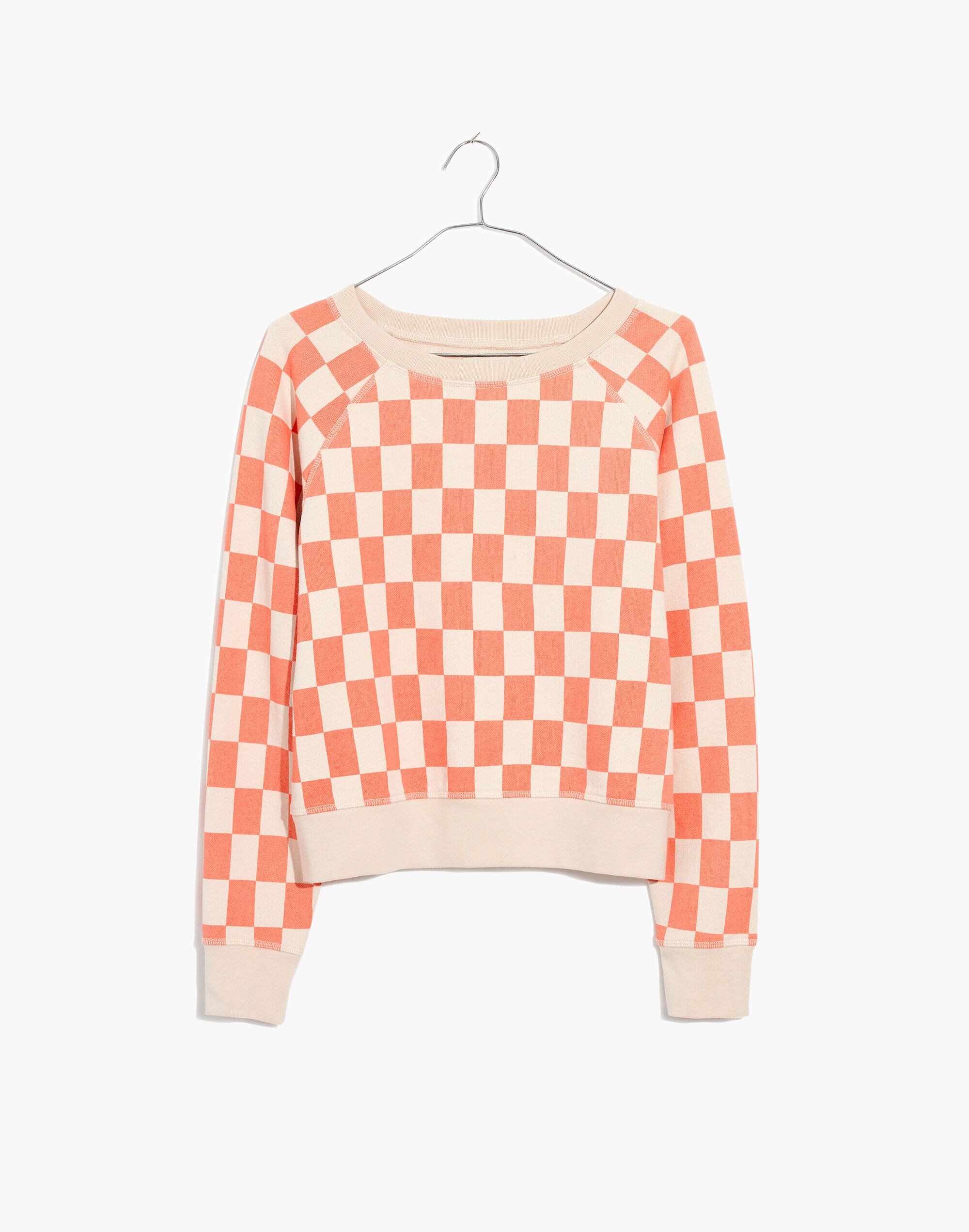 Checkerboard Shrunken Sweatshirt