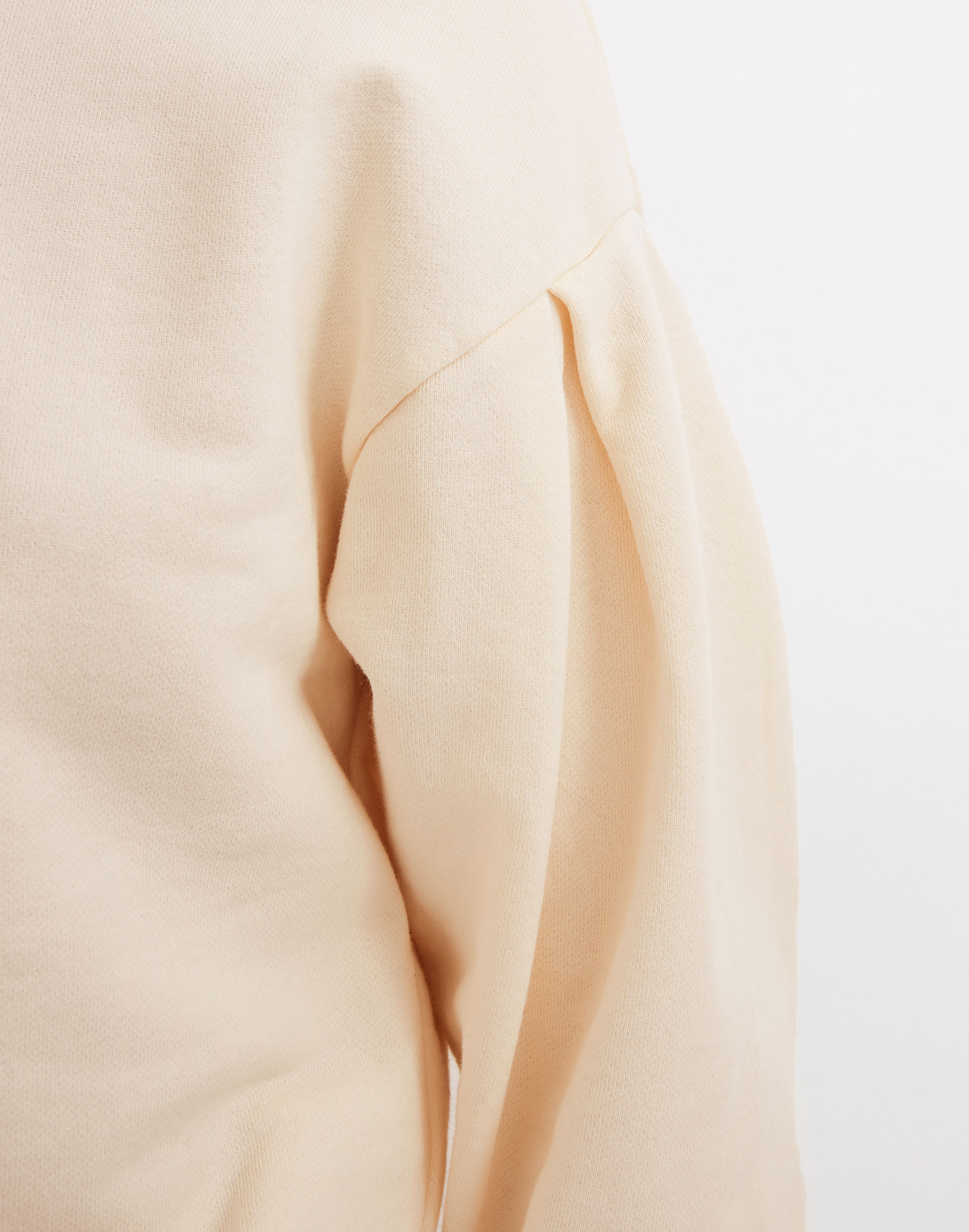 Pleat-Sleeve Sweatshirt