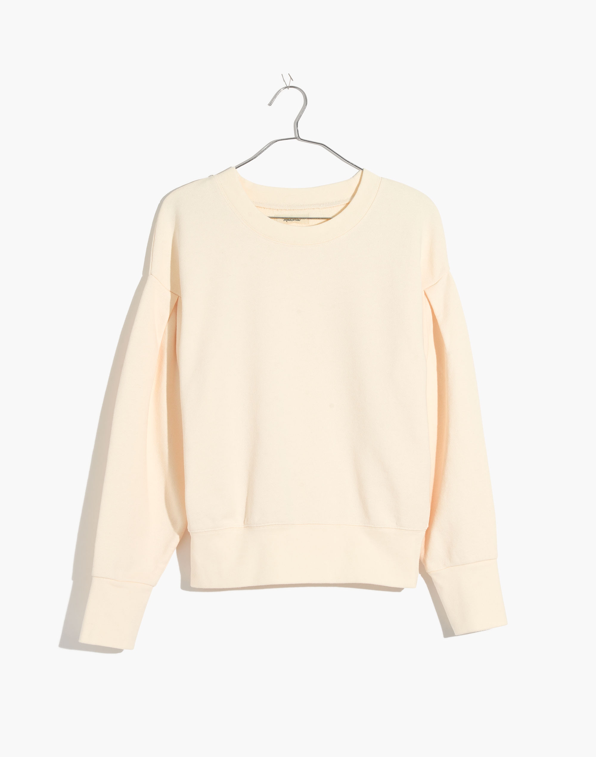 Pleat-Sleeve Sweatshirt