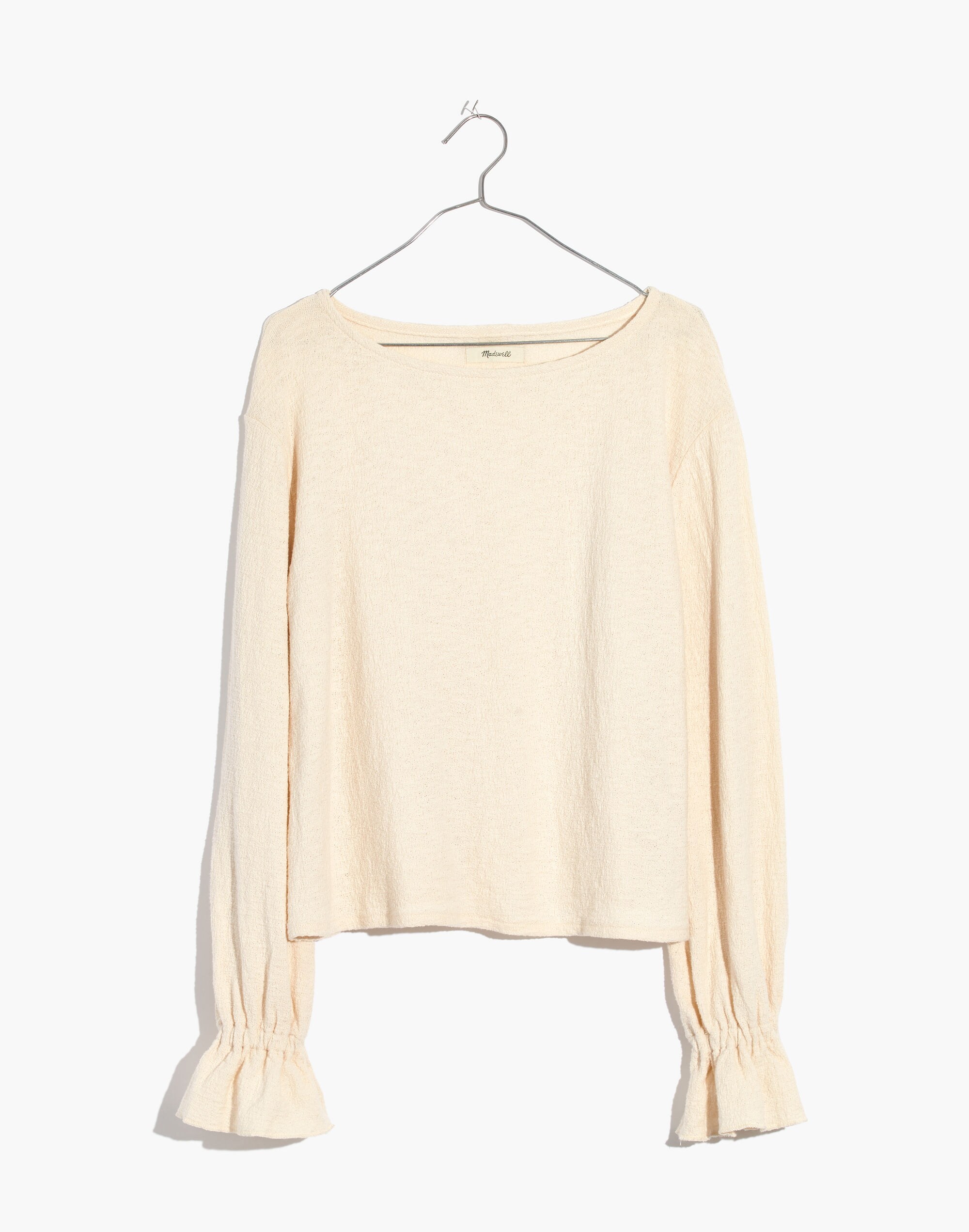 Texture &amp; Thread Ruffle-Cuff Top