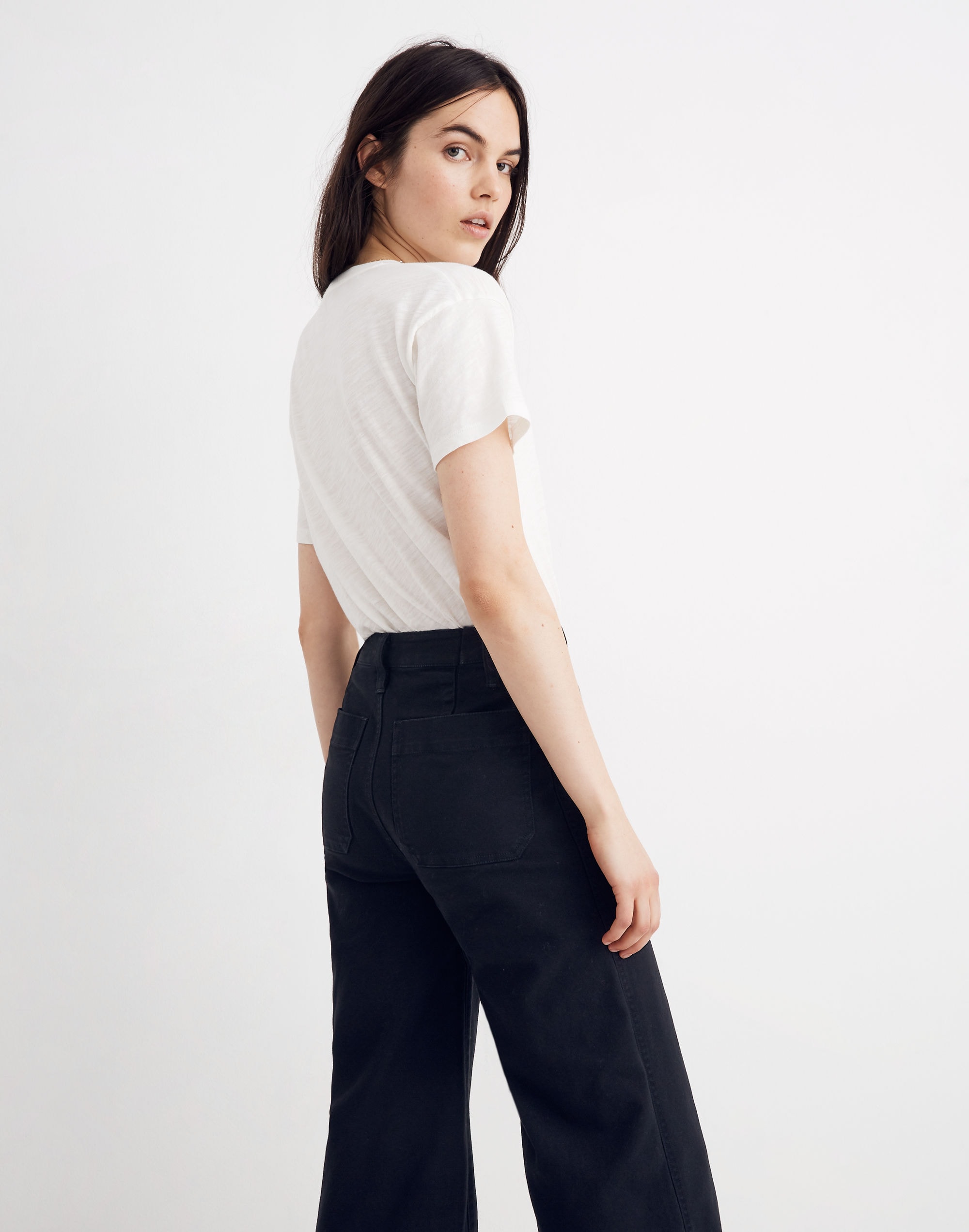 Les Femmes Modernes Whisper Cotton Crewneck Tee