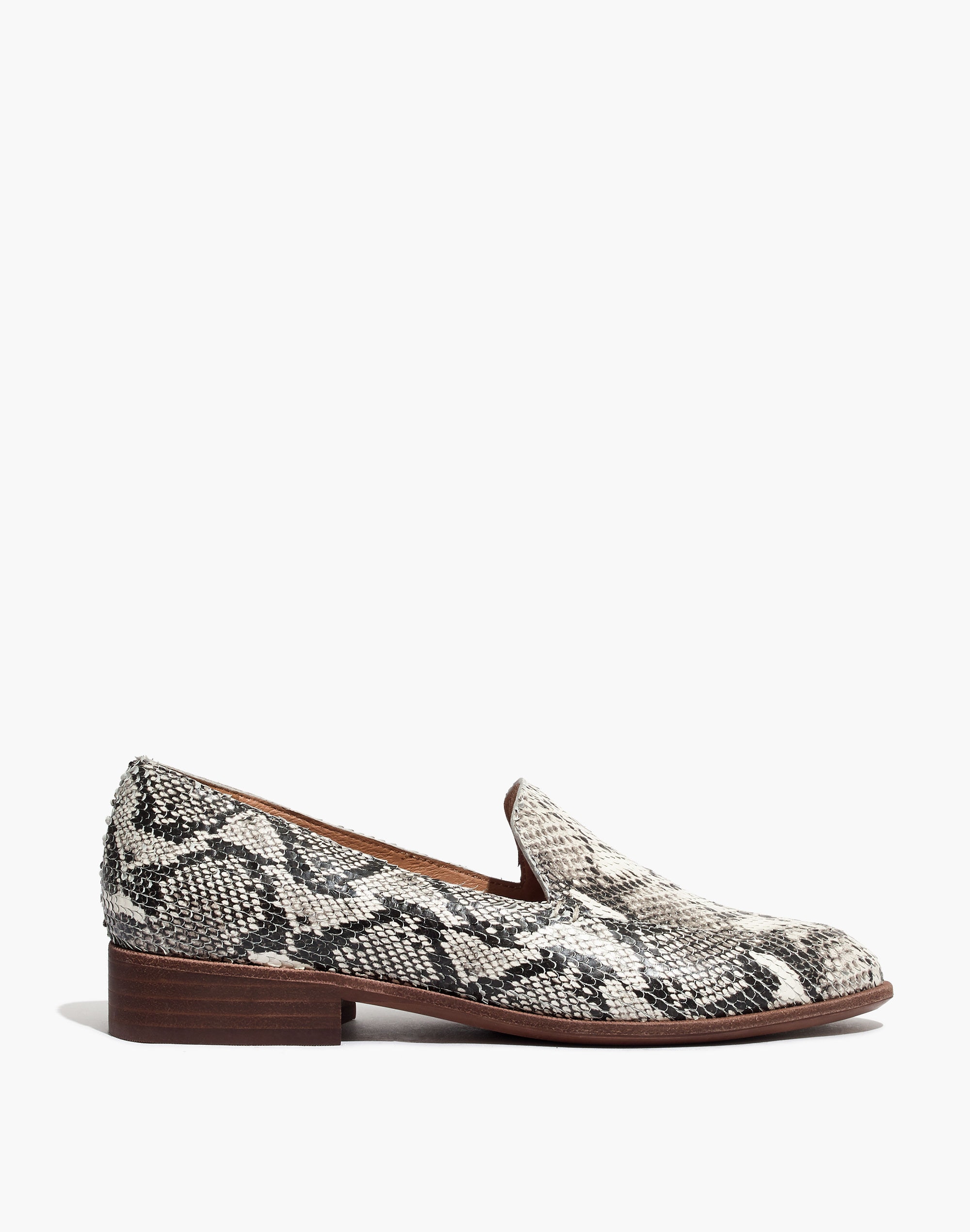 The Frances Loafer in Stamped Snake