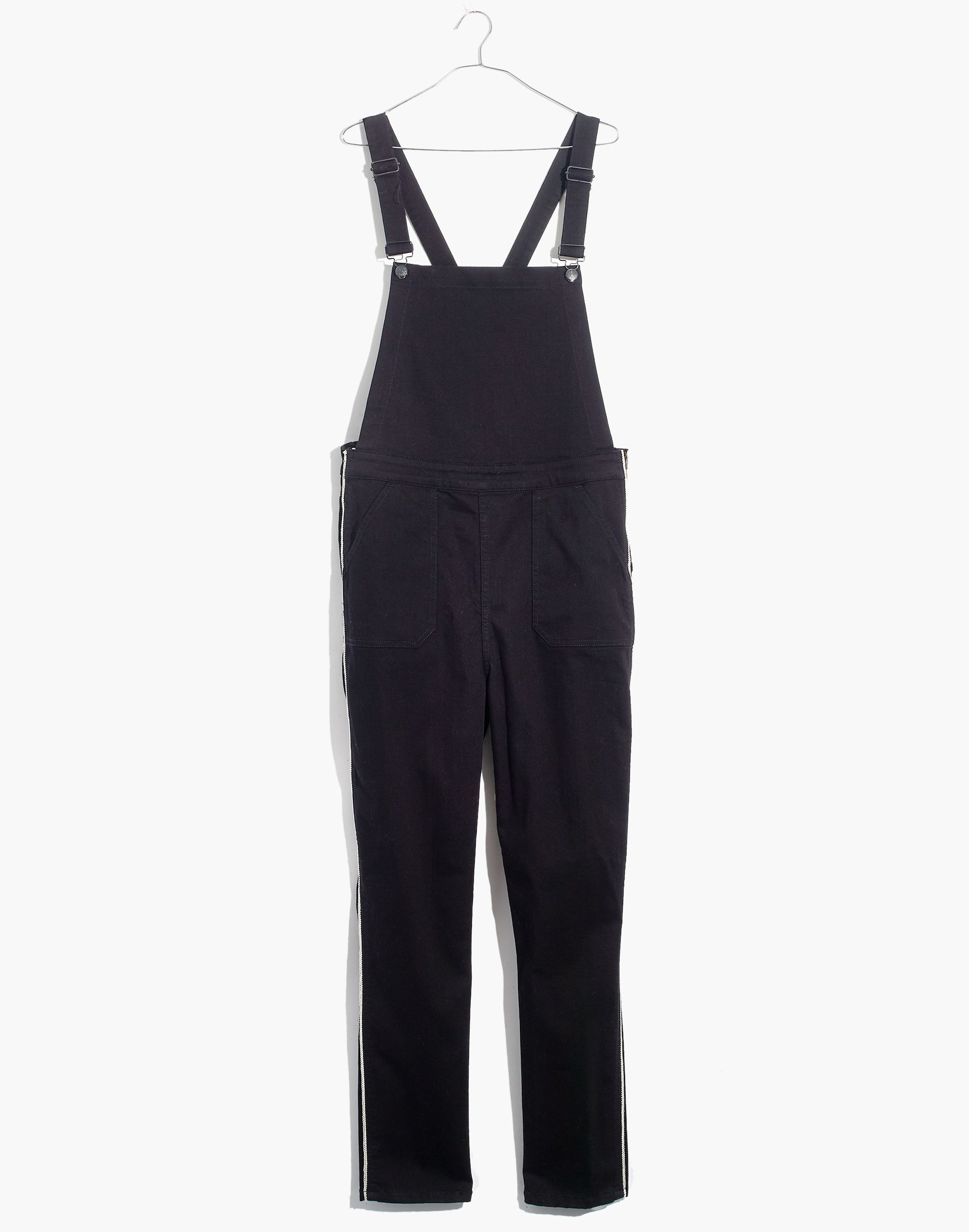 Skinny Overalls: Metallic Piping Edition