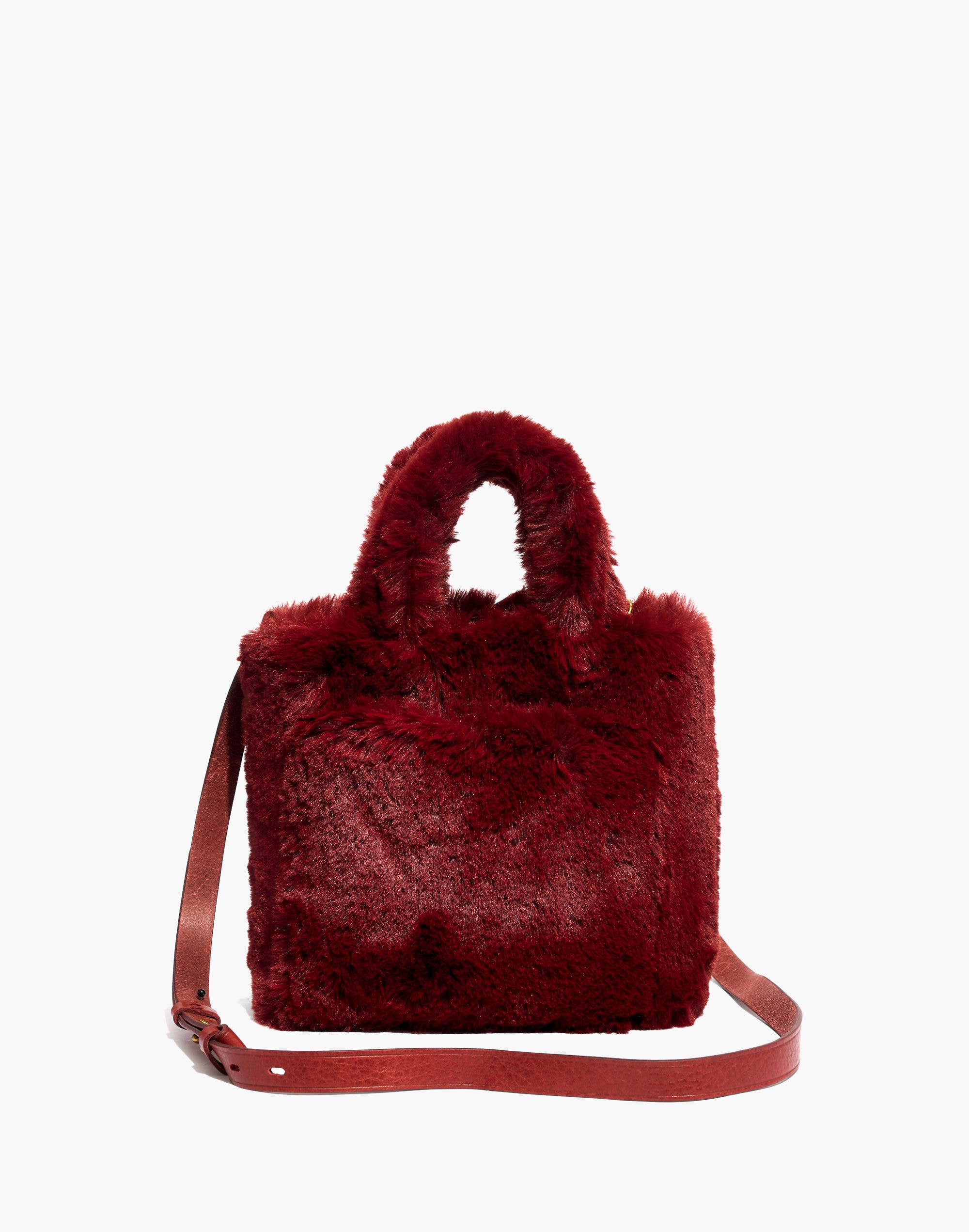 The Small Transport Crossbody in Faux Fur