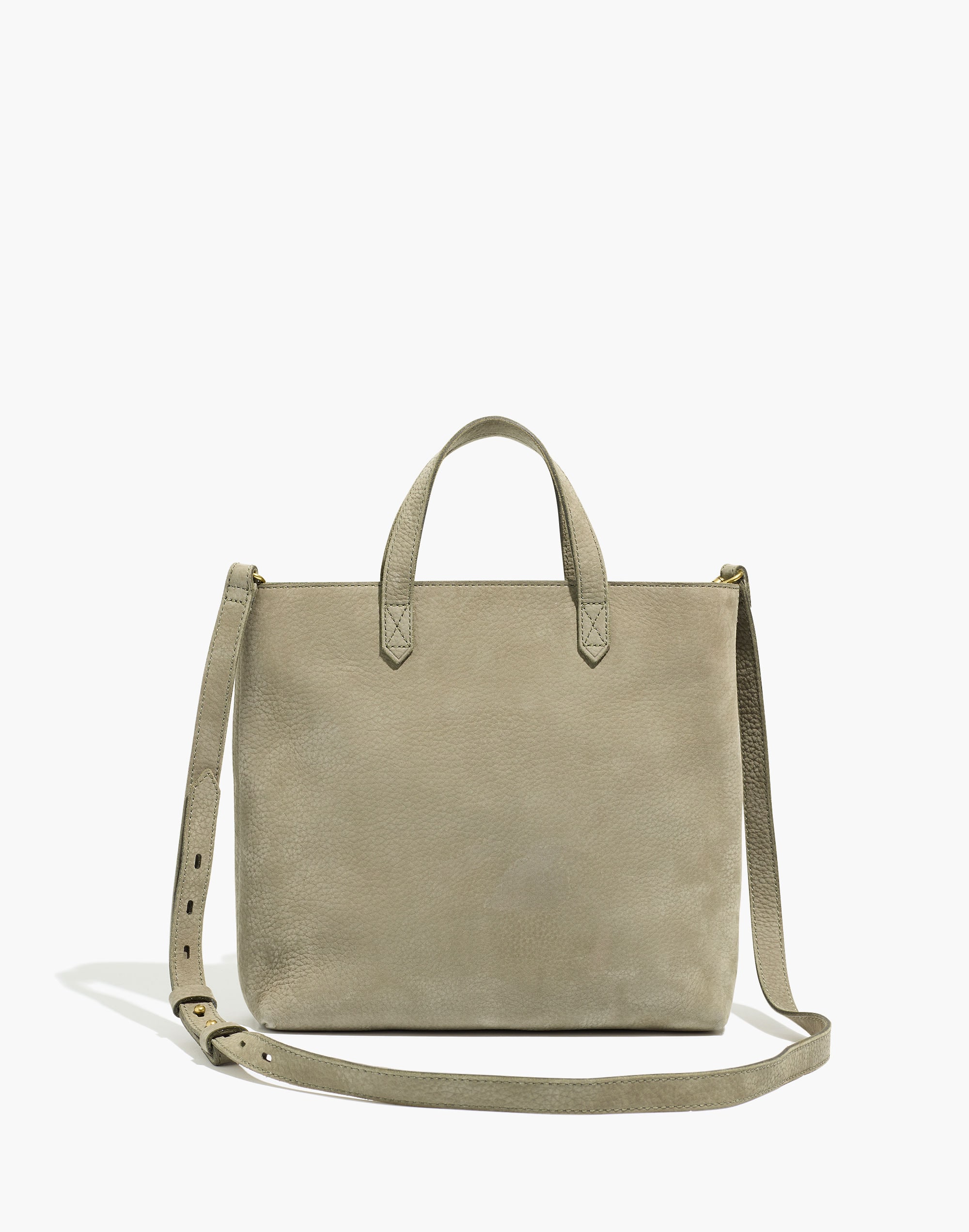 The Zip-Top Transport Crossbody in Nubuck Leather