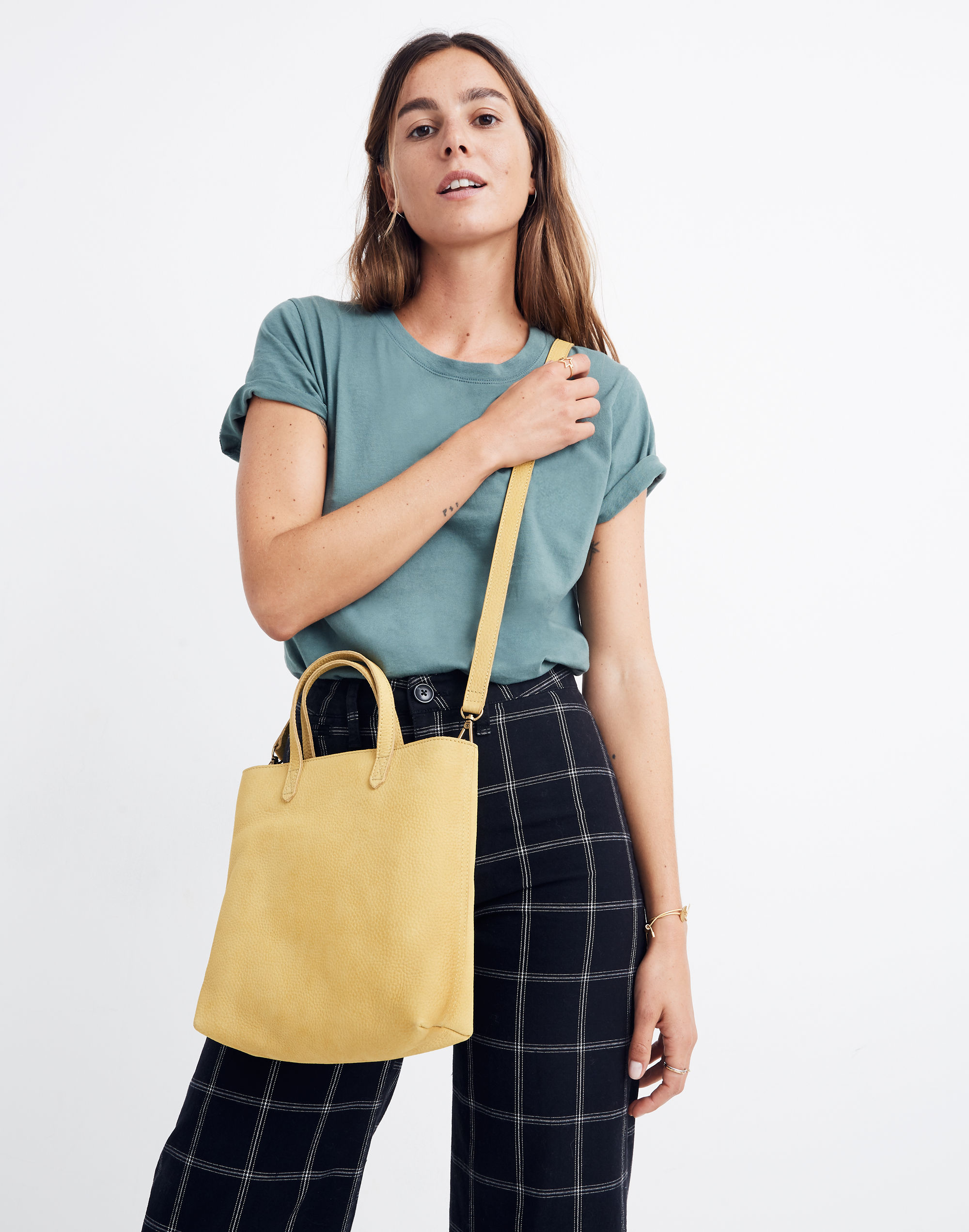 The Zip-Top Transport Crossbody in Nubuck Leather