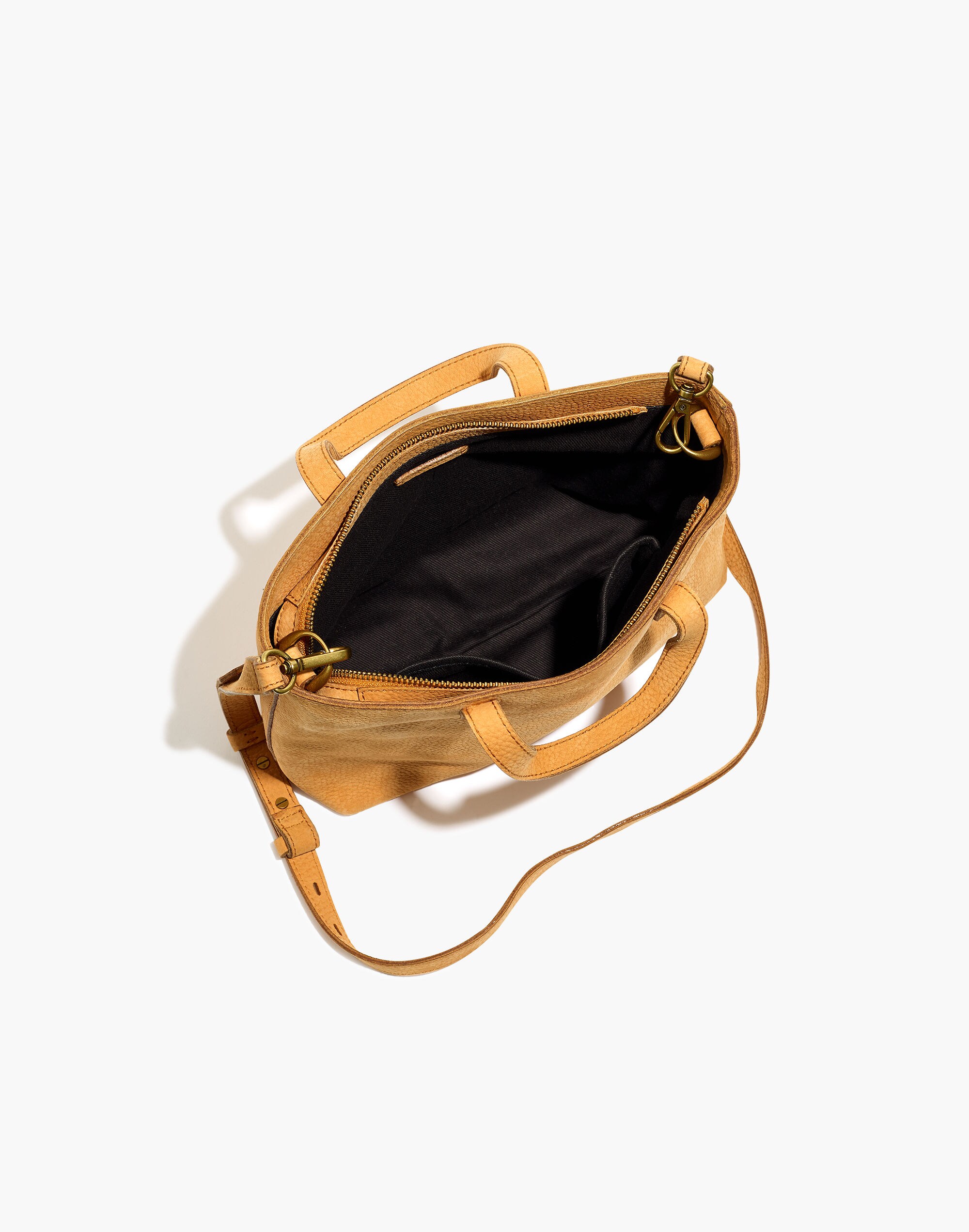 The Zip-Top Transport Crossbody in Nubuck Leather