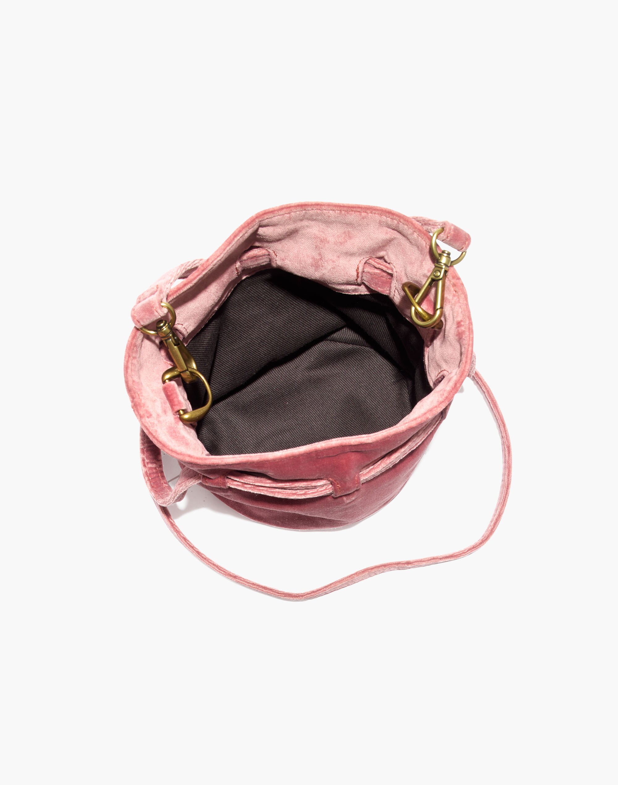 The Florence Drawstring Crossbody Bag in Velvet
