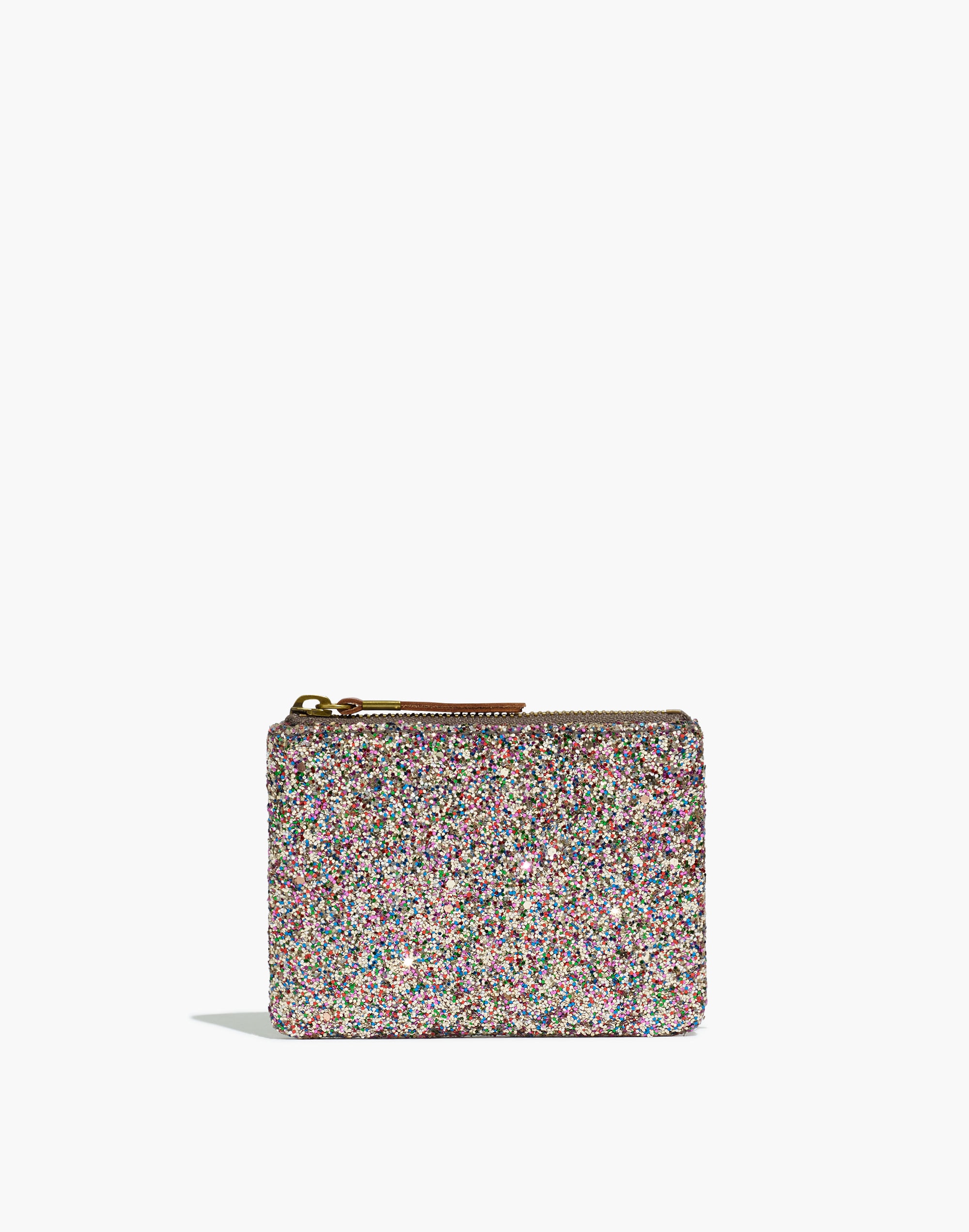 The Leather Pouch Wallet in Glitter