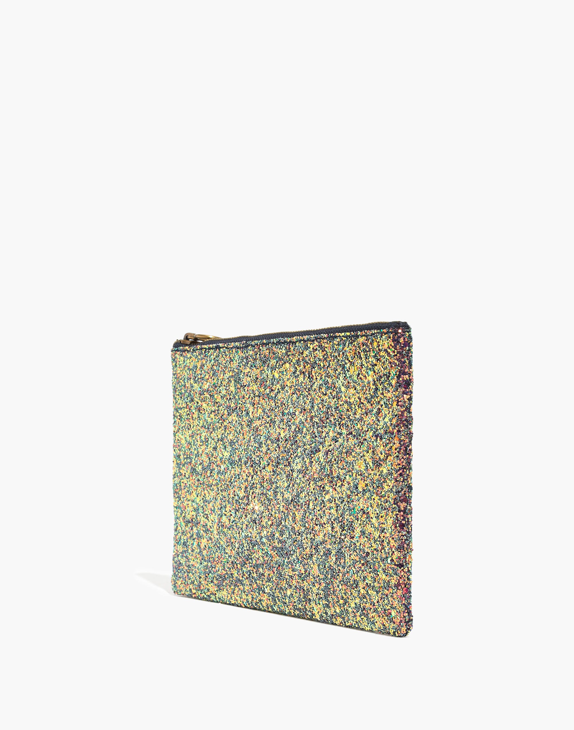 The Leather Pouch Wallet in Glitter