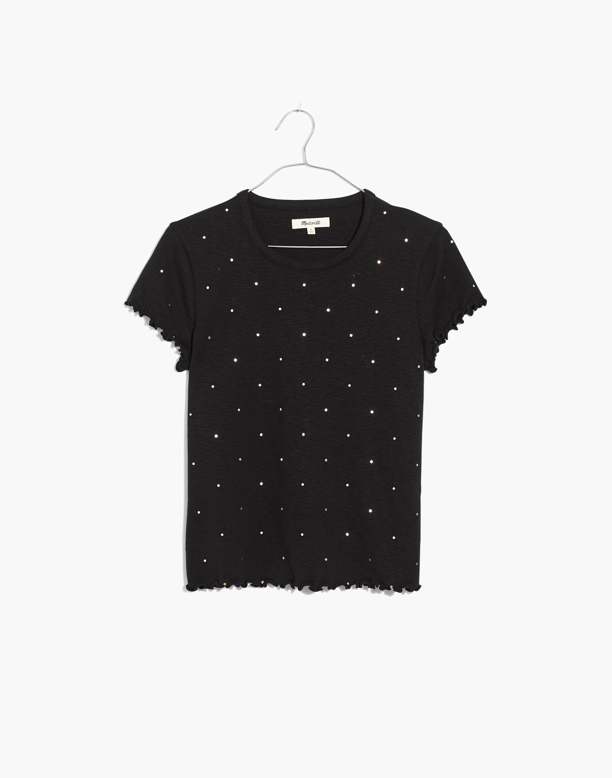 Baby Tee in Metallic Dot