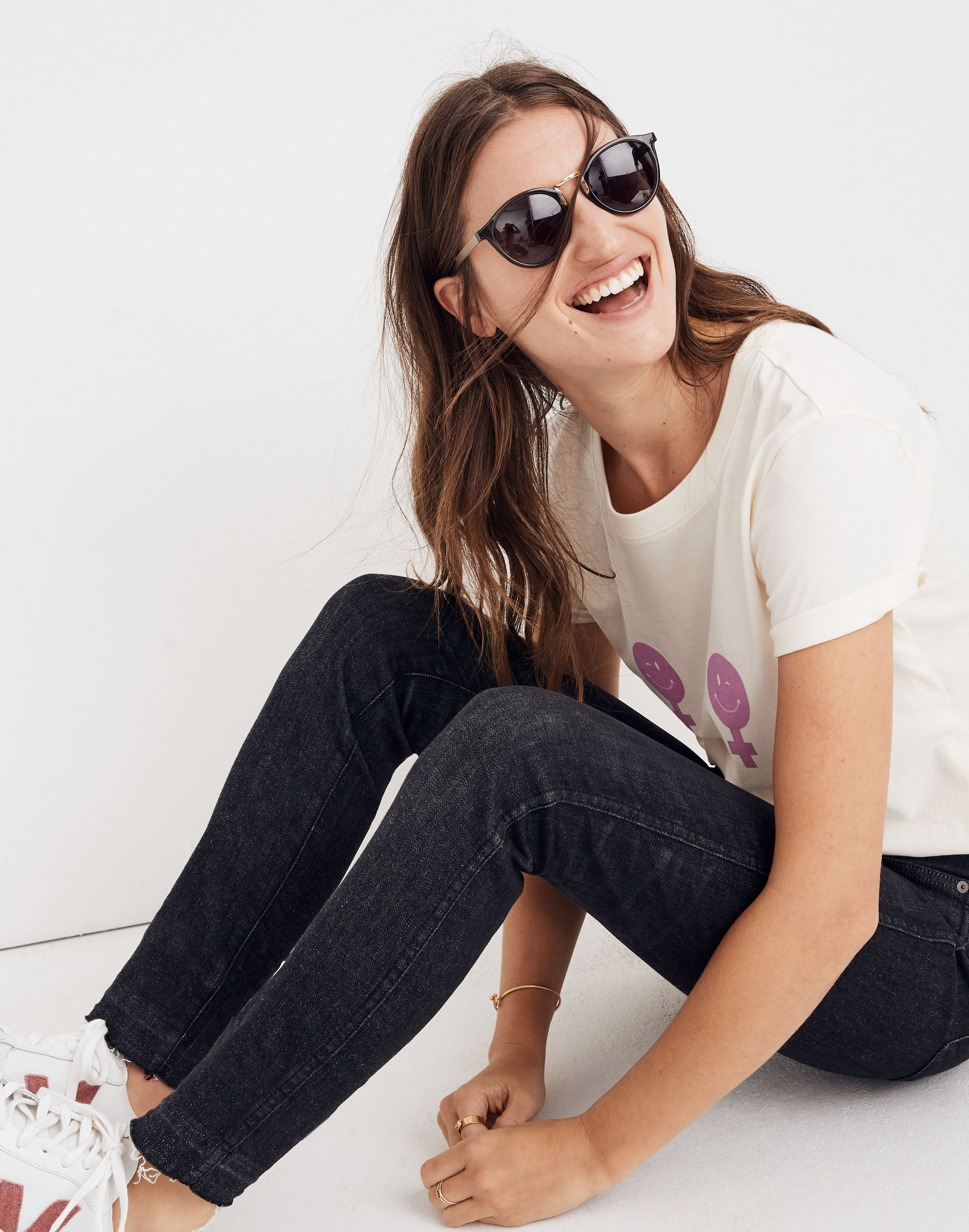 10" High-Rise Skinny Jeans in Mosby Wash: Drop-Hem Edition