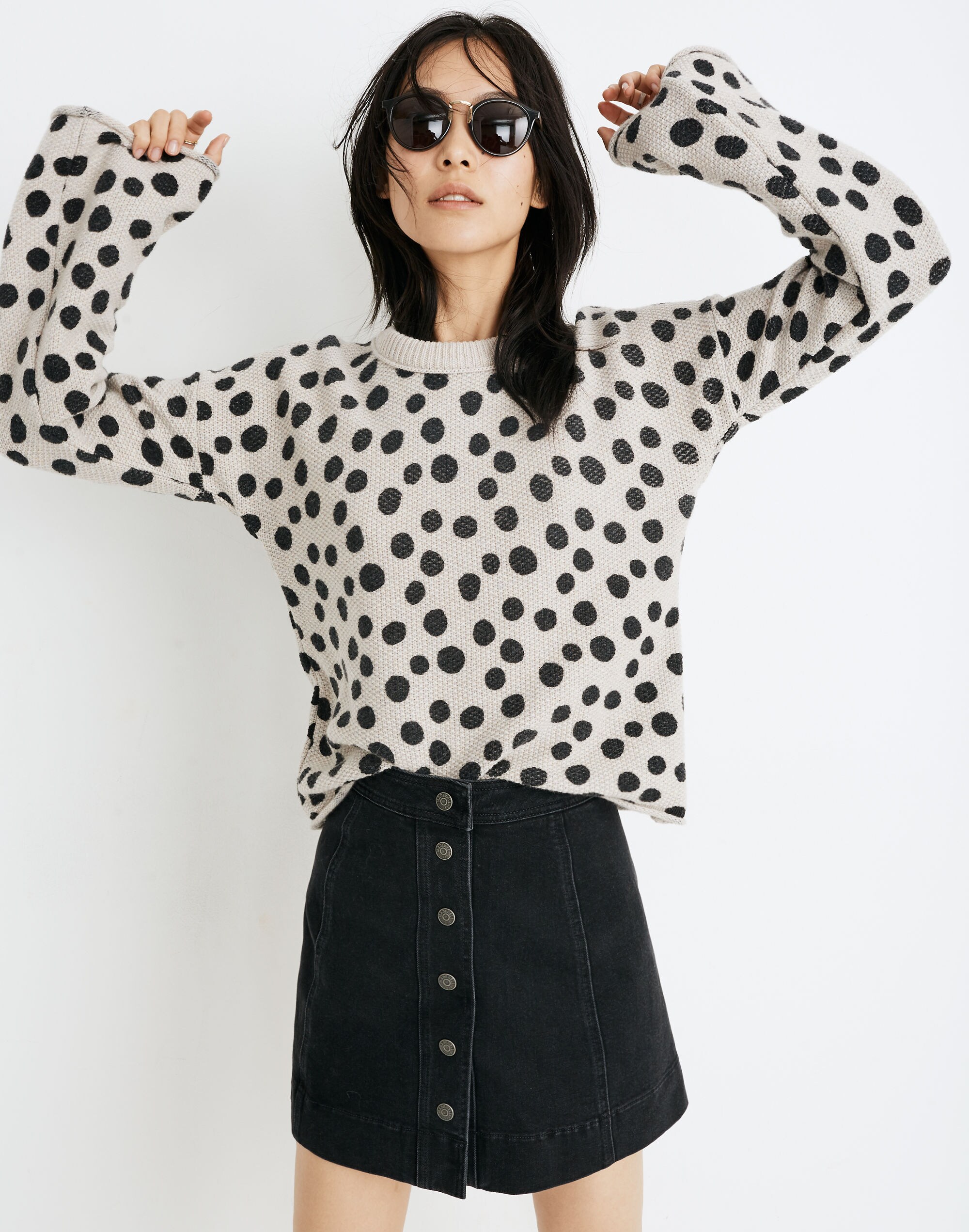 Leopard Dot Pullover Sweater