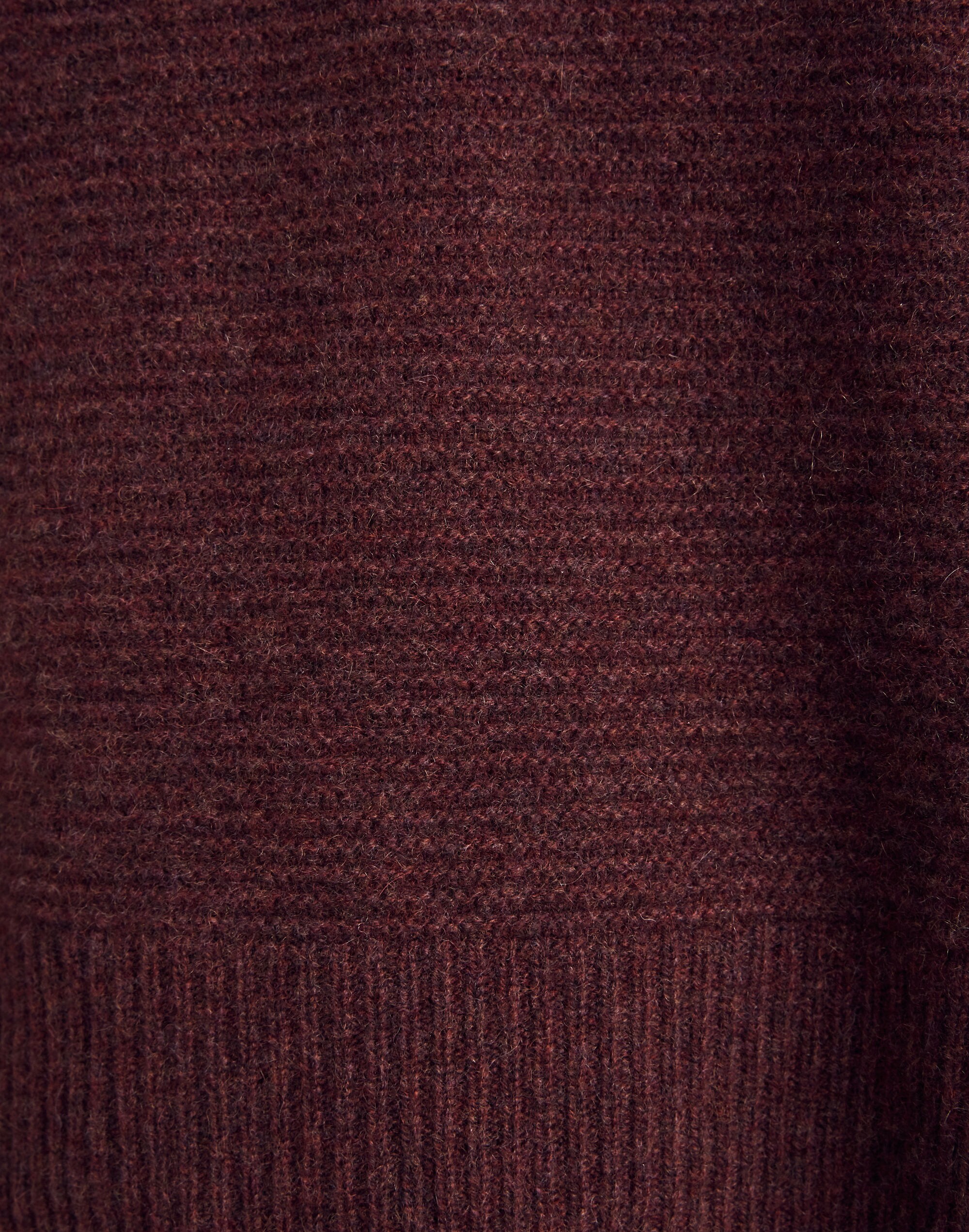 Cashmere V-Neck Bubble-Sleeve Sweater