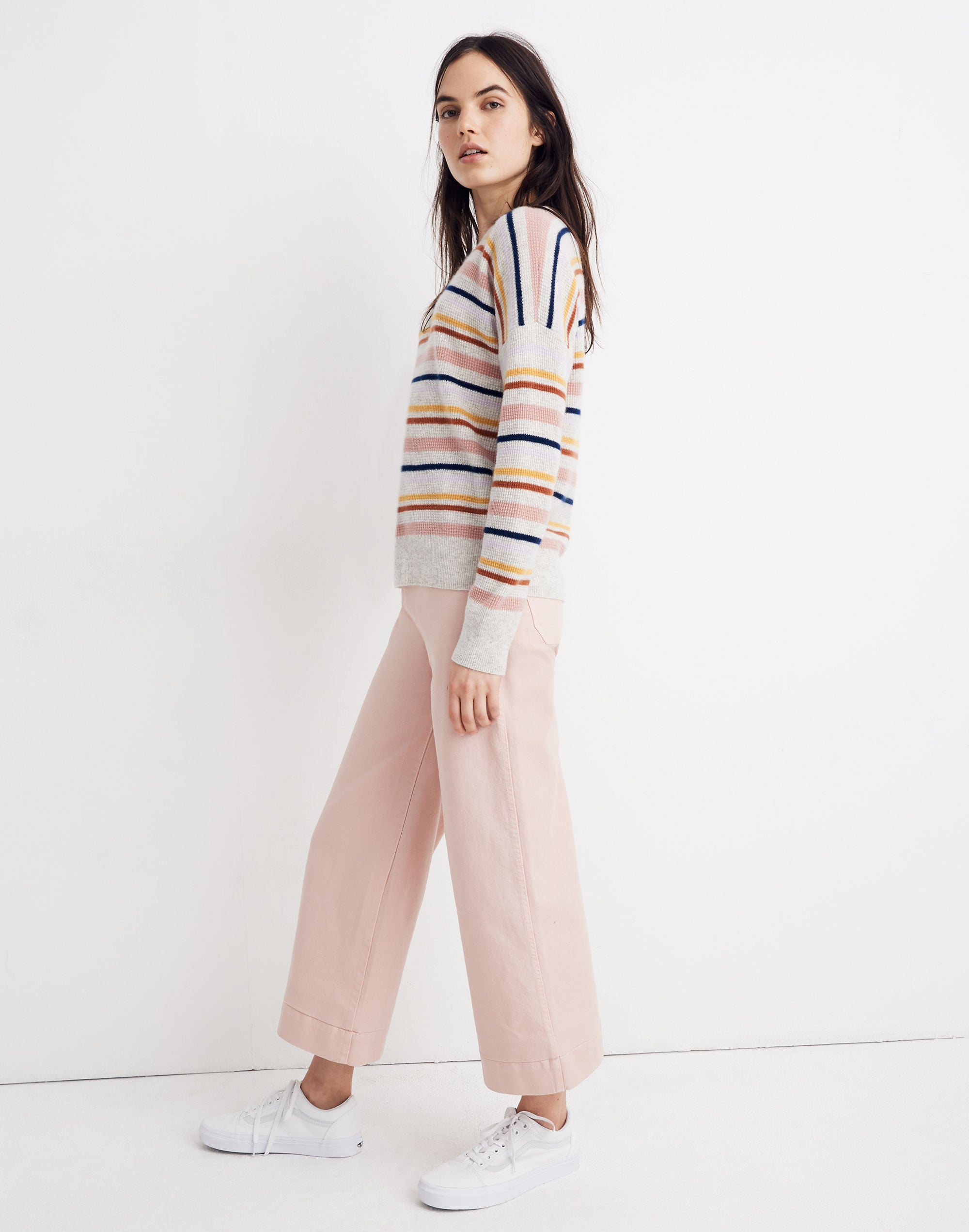 Cashmere Sweatshirt in Amador Stripe