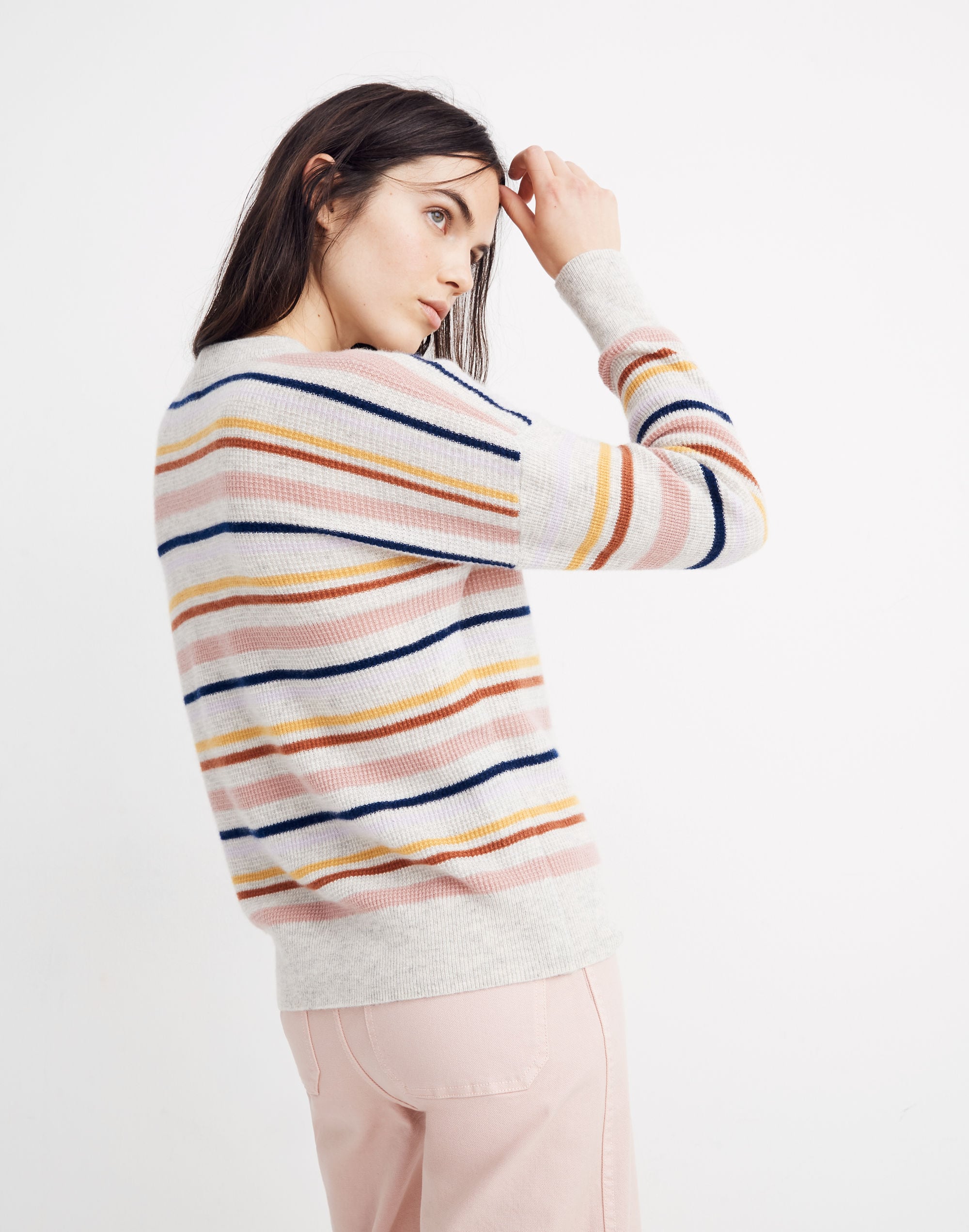 Cashmere Sweatshirt in Amador Stripe