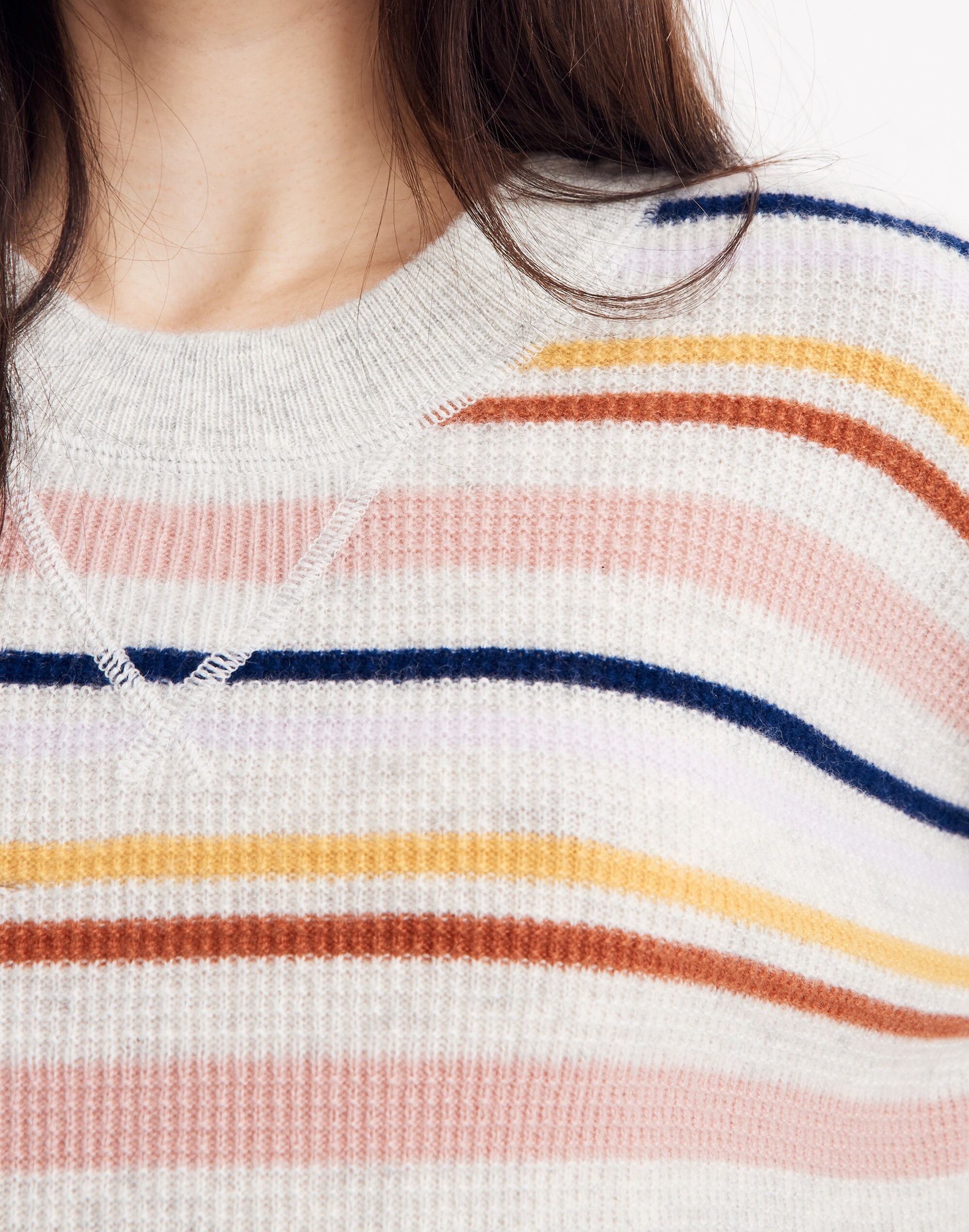 Cashmere Sweatshirt in Amador Stripe