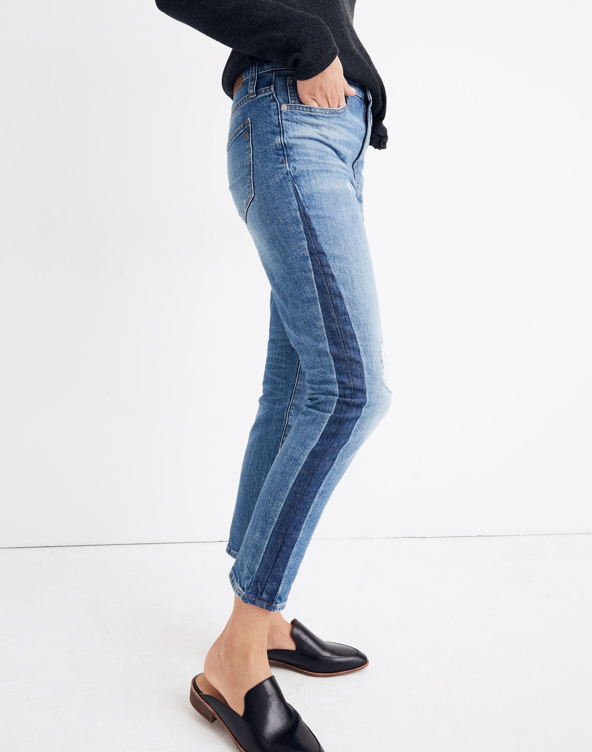 The Tall High-Rise Slim Boyjean in Raebrook Wash: Eco Edition