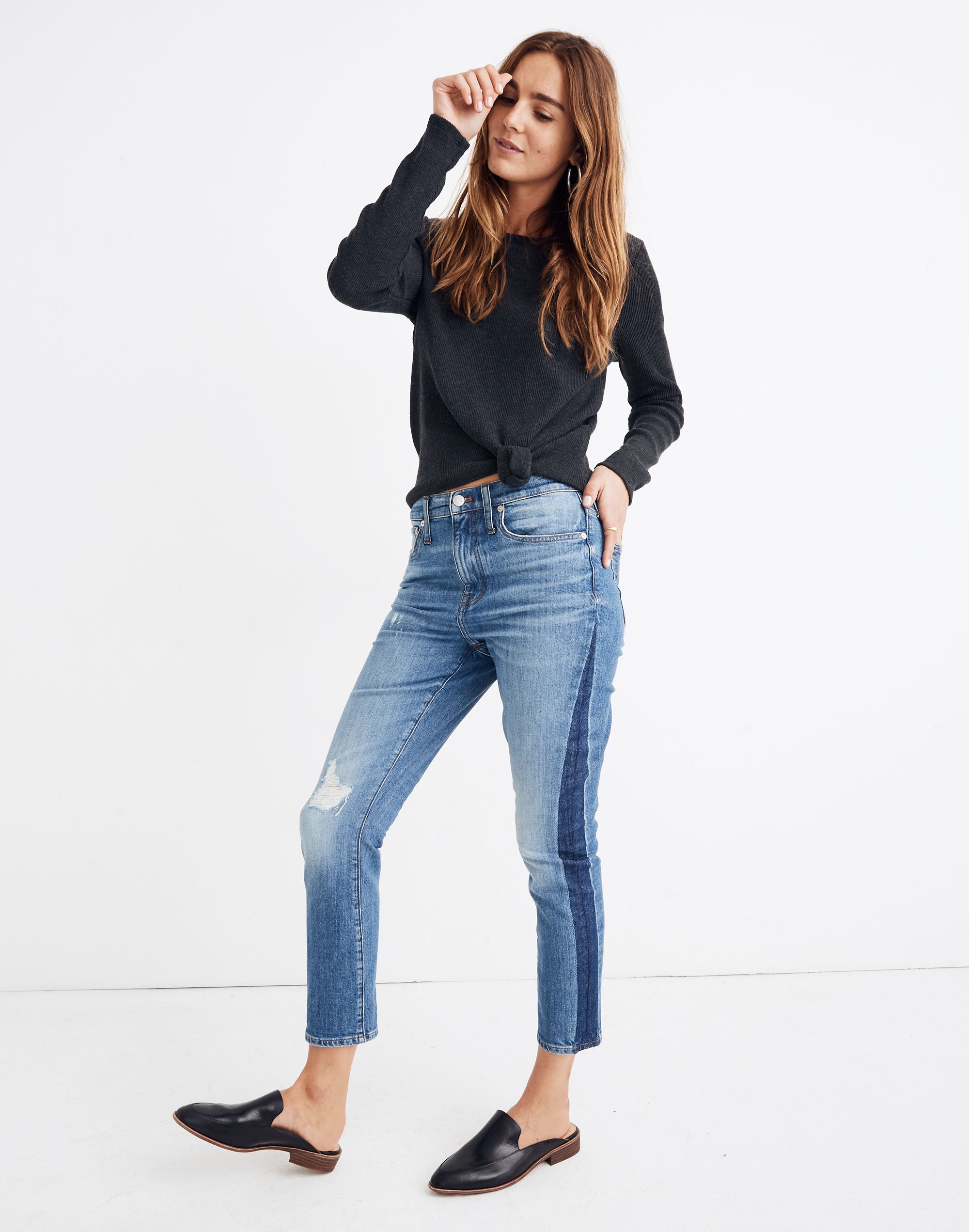 The High-Rise Slim Boyjean in Raebrook Wash: Eco Edition