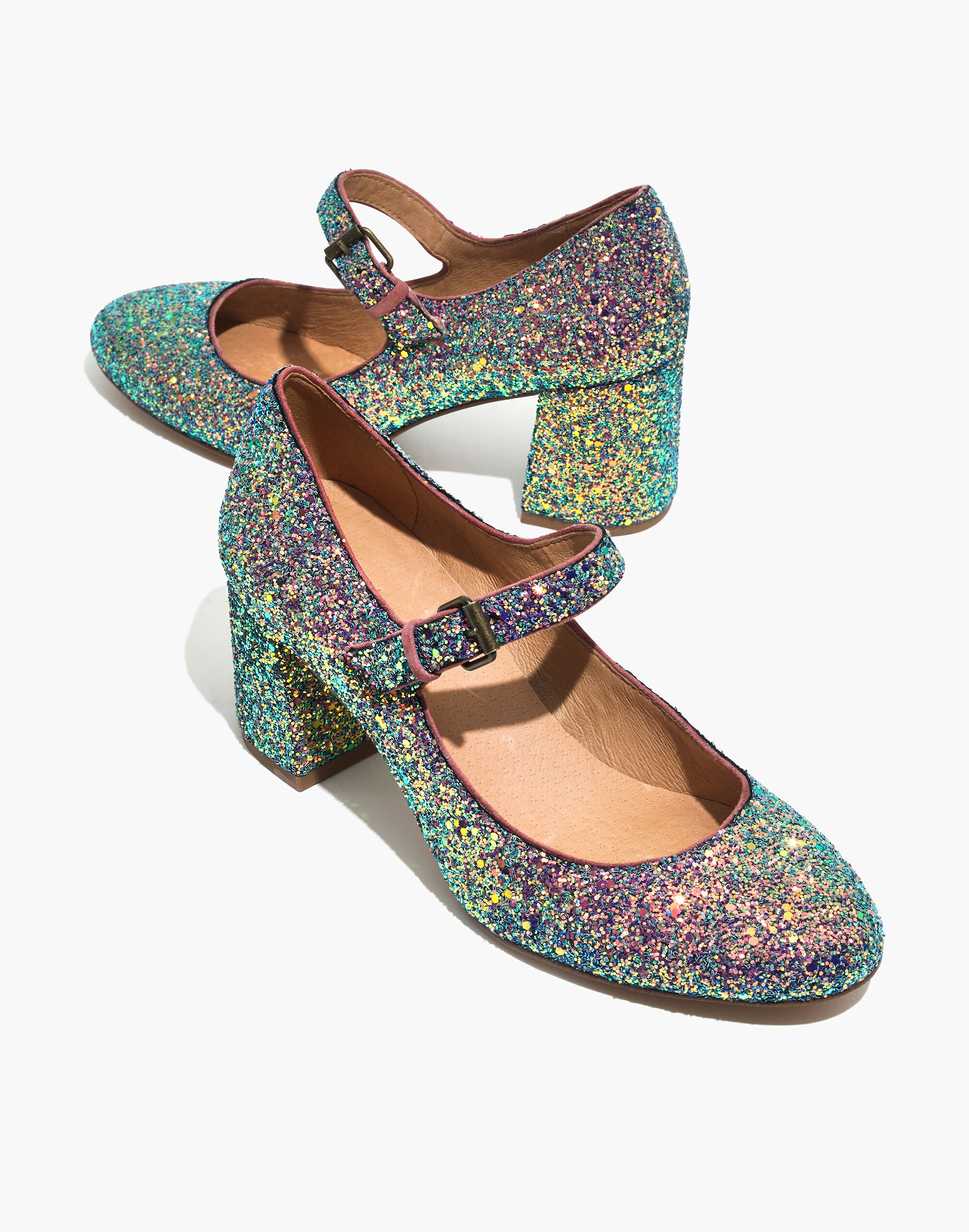 The Zelda Mary-Jane Pump in Glitter