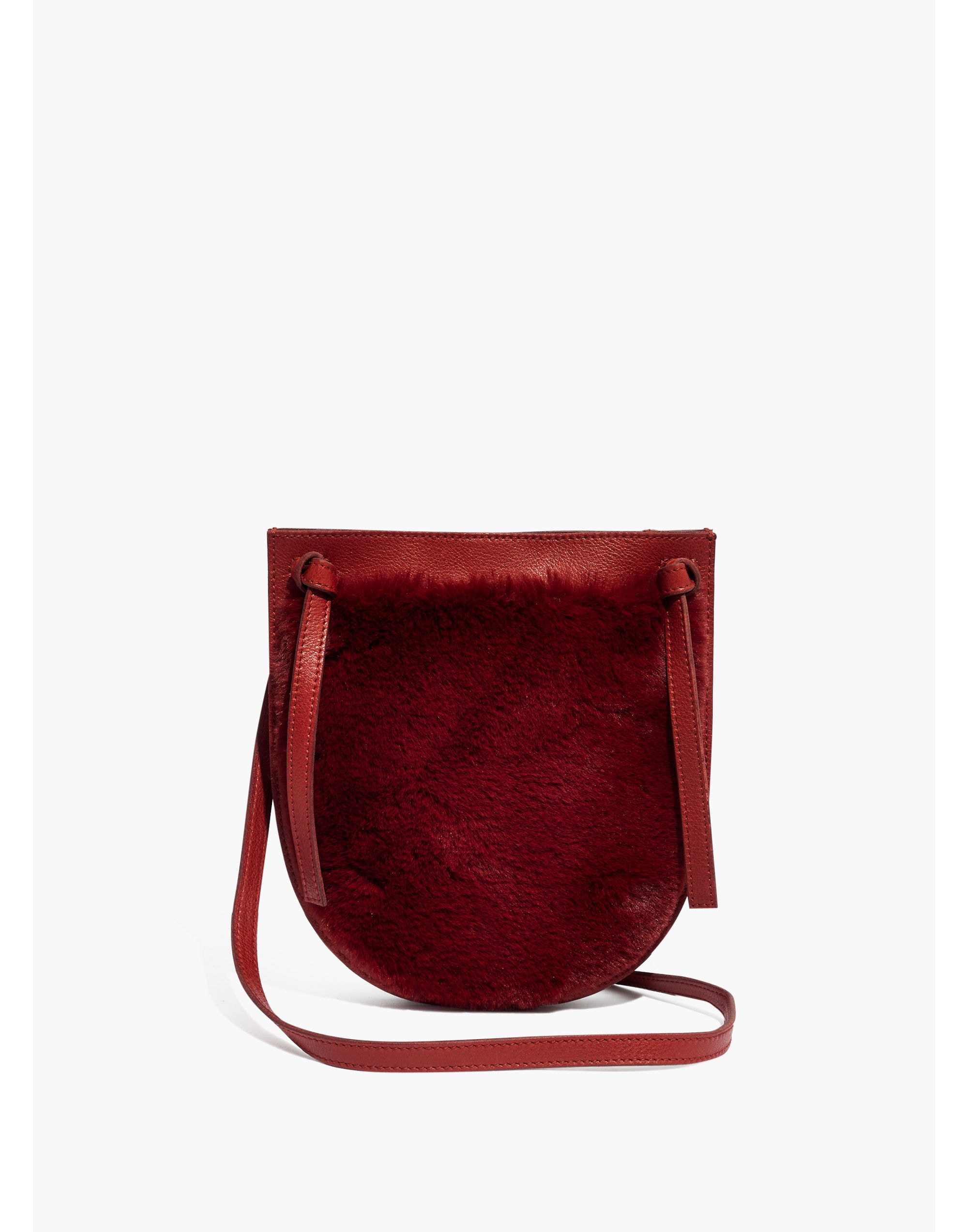 The Knot Crossbody Bag in Faux Fur